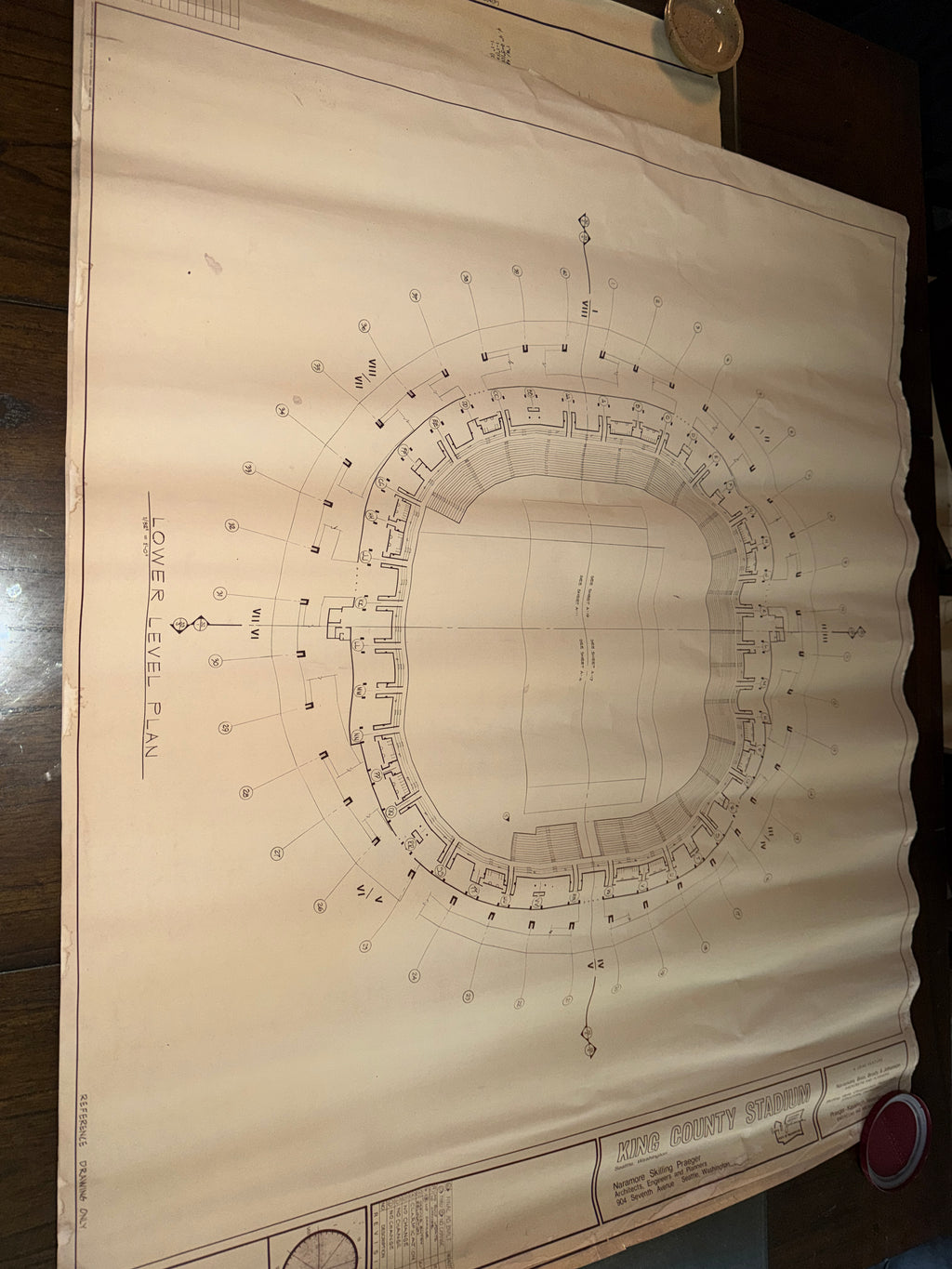 Original Kingdome Blueprint Set (1977–1993) Seattle Stadium Architectural Plans NBBJ LMN