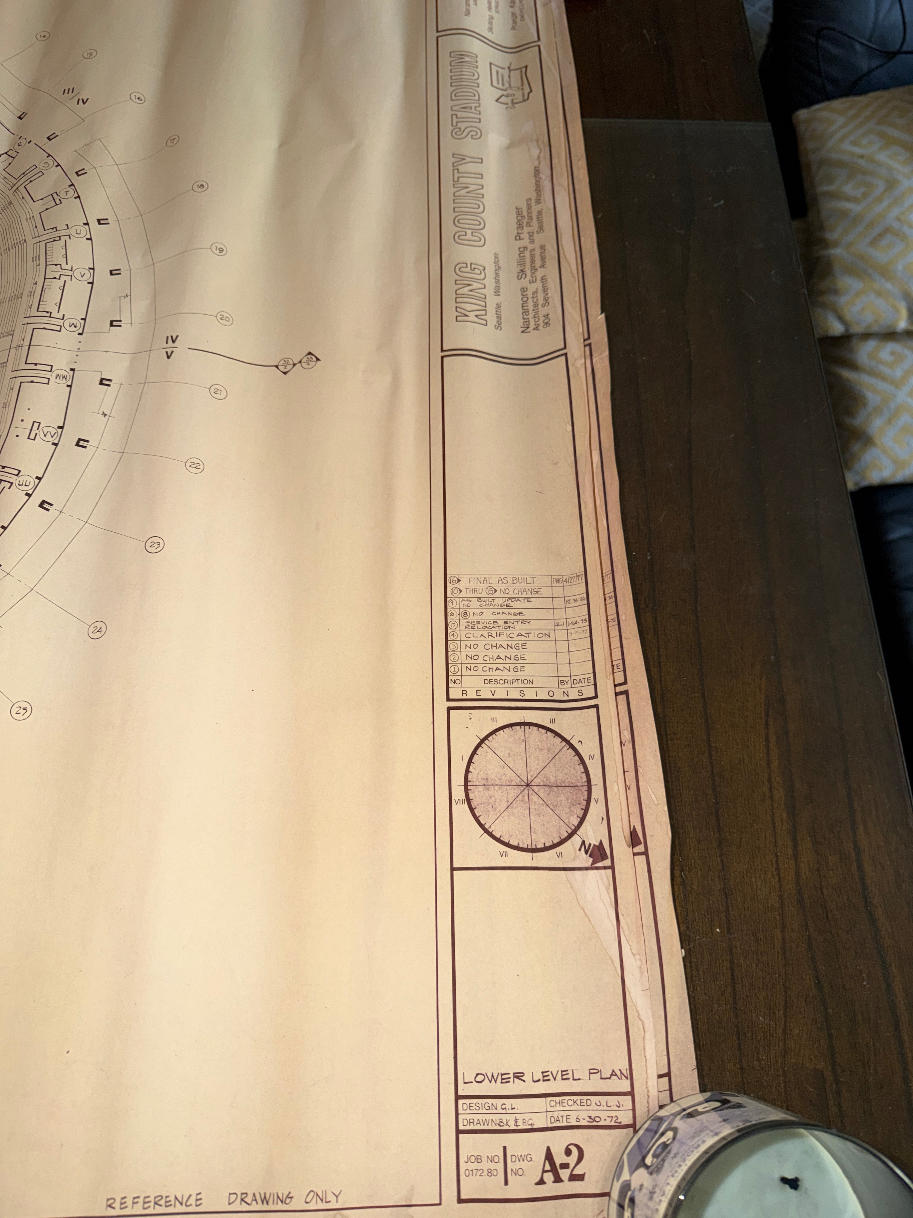 Original Kingdome Blueprint Set (1977–1993) Seattle Stadium Architectural Plans NBBJ LMN
