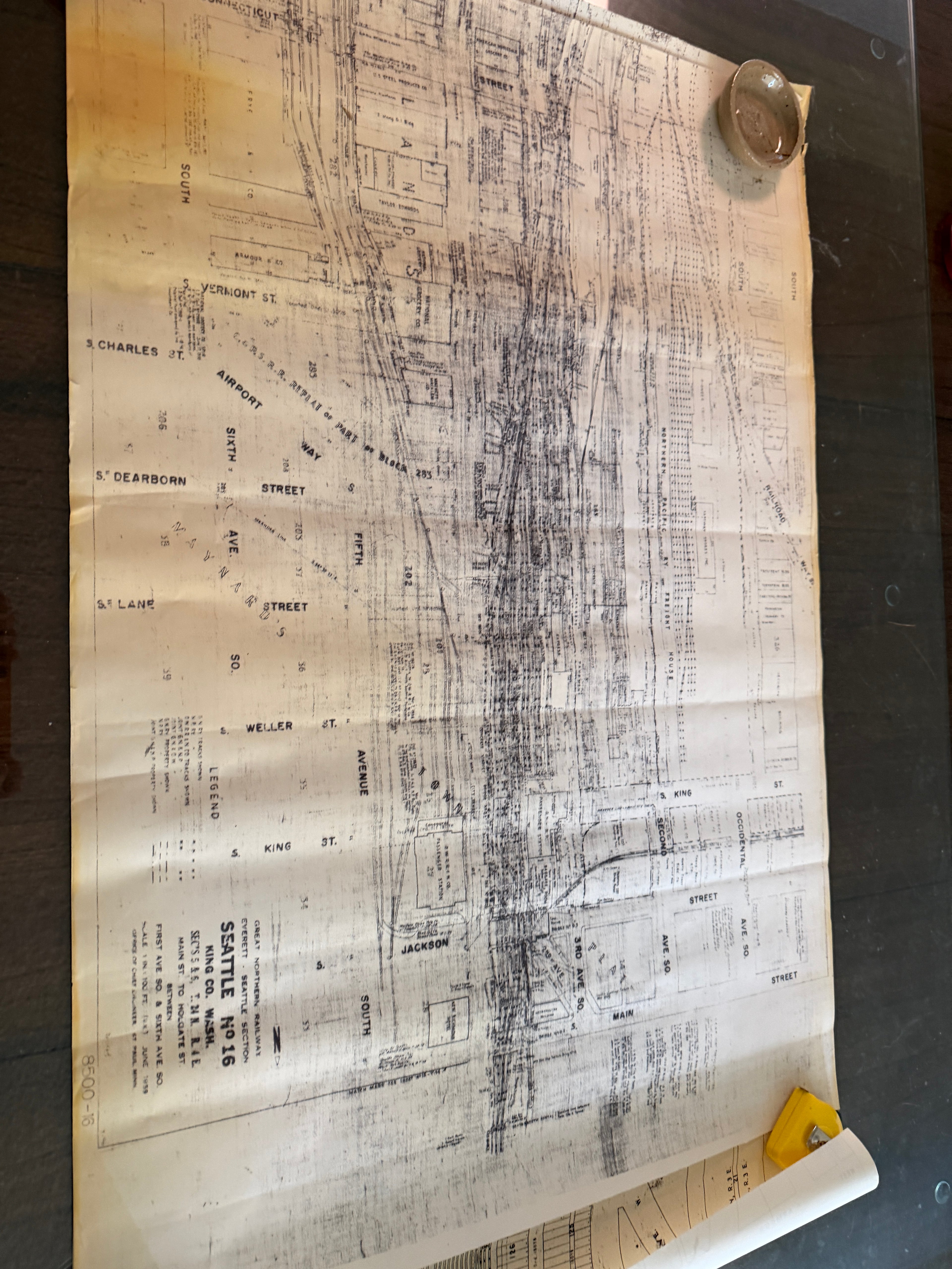 Seattle Railroad Blueprints Lot (1956–1973) Great Northern Railway Interbay Balmer Yard vintage