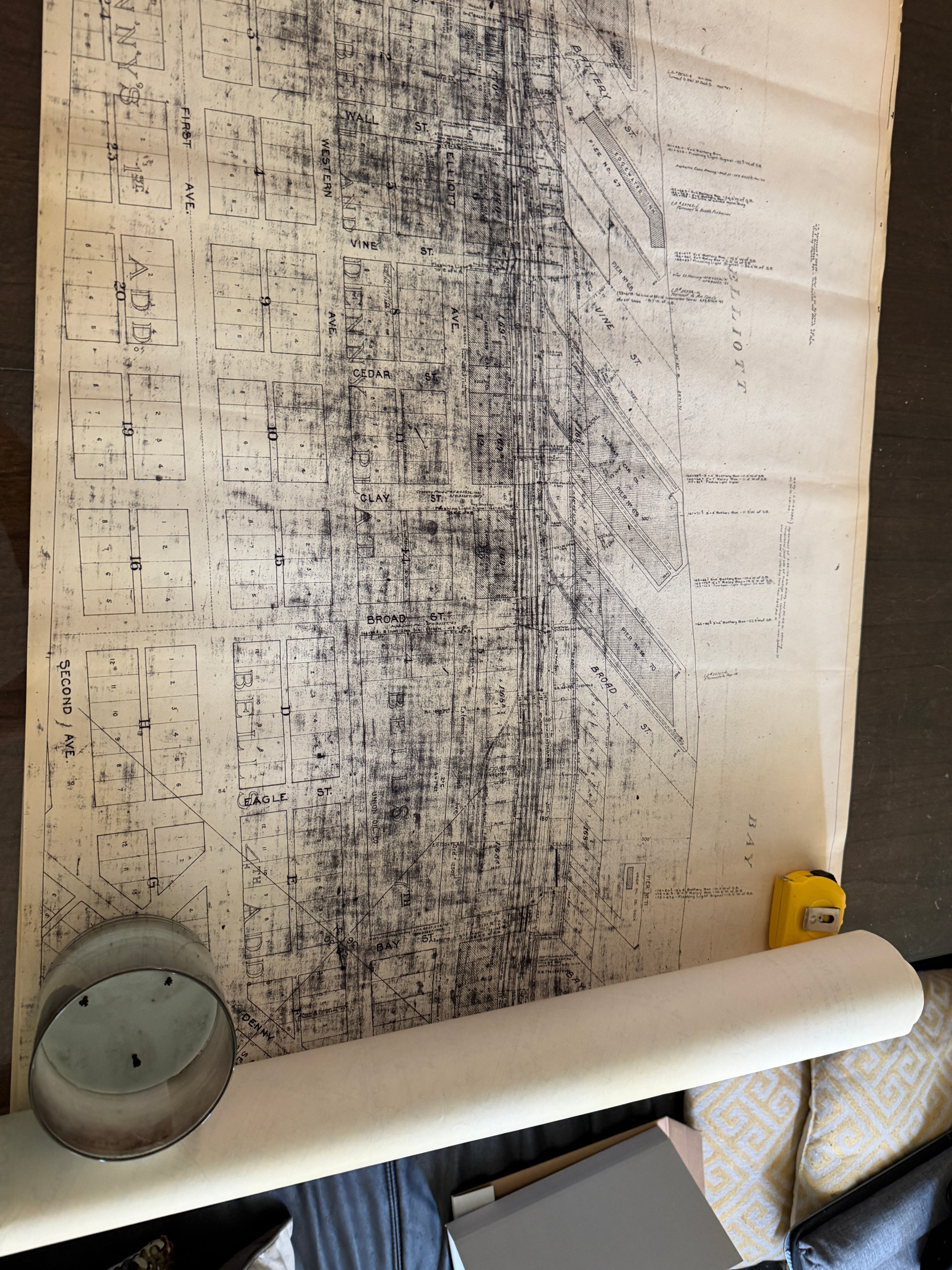 Seattle Railroad Blueprints Lot (1956–1973) Great Northern Railway Interbay Balmer Yard vintage