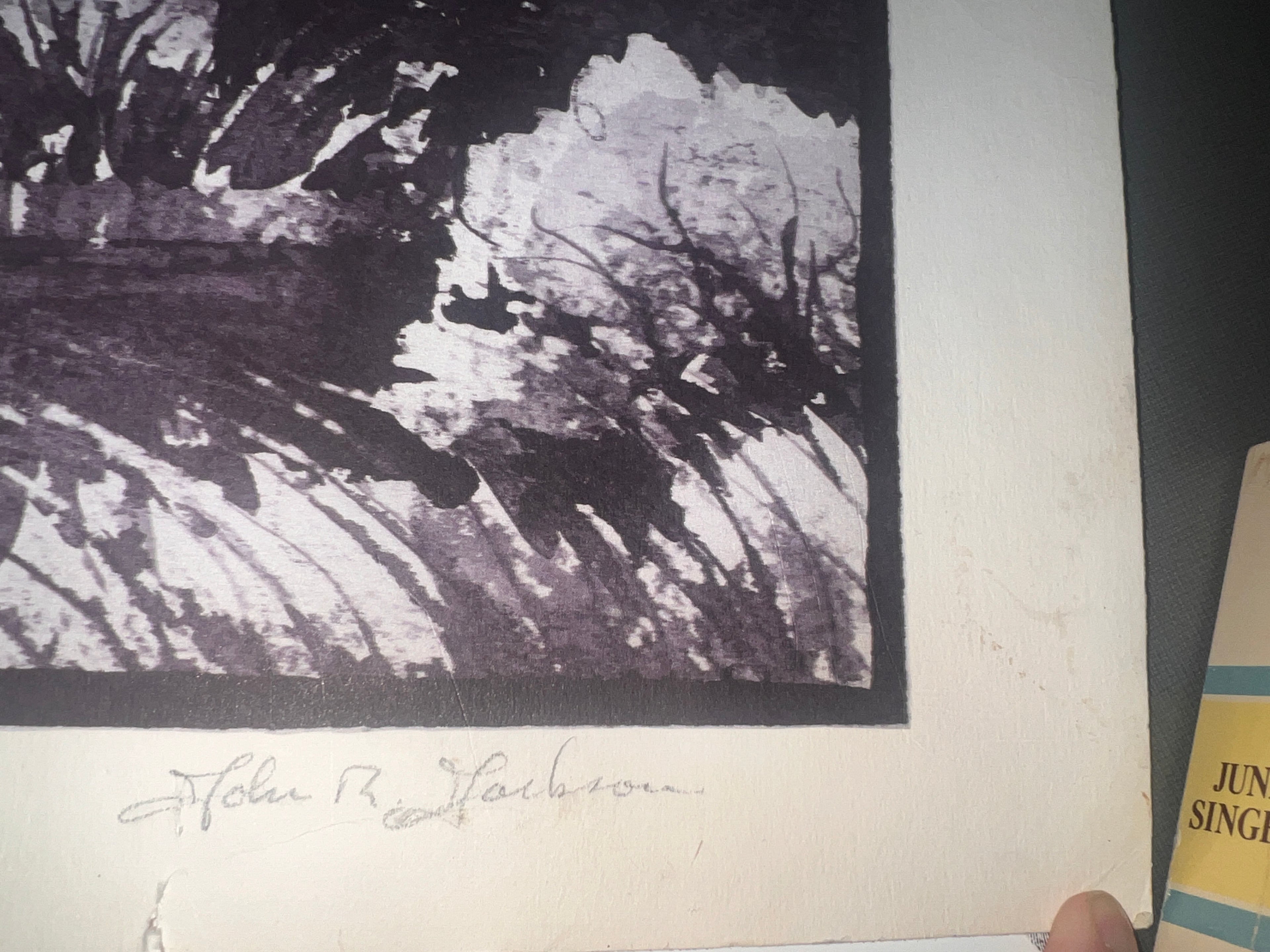 John R Jackson Art signed Rustic Cabin 23x17.5!