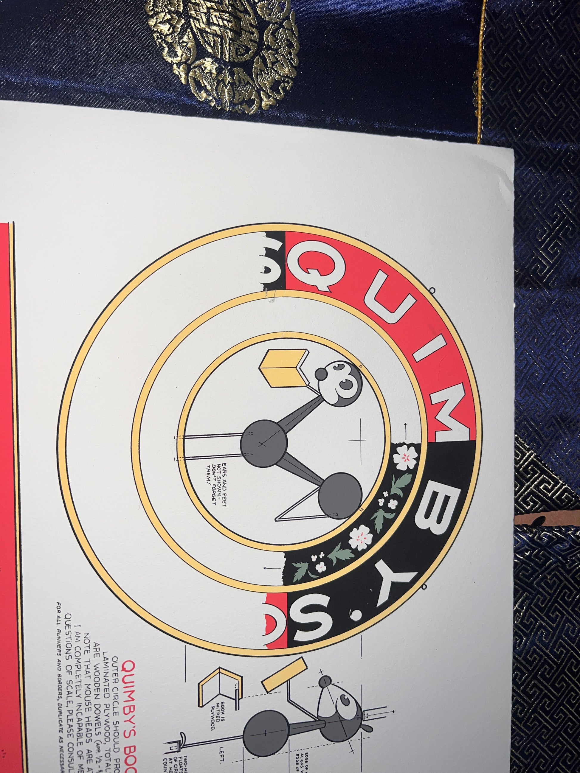 Quimby's Bookstore Chris Ware Signage Print RARE LIMITED 19x13!