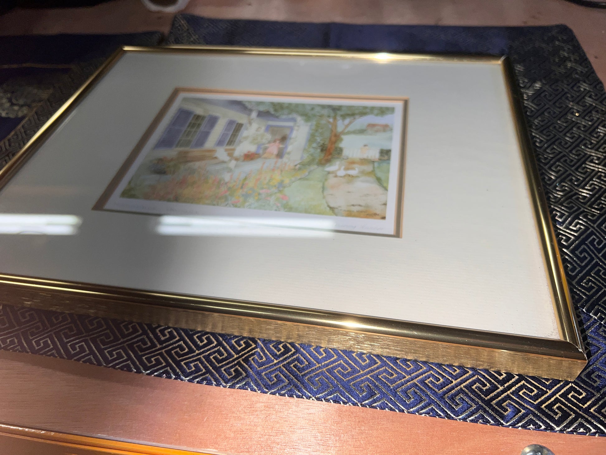 Midsummer pasture helen downing hunter signed and framed print!