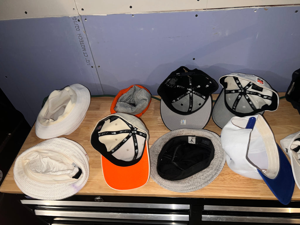Lot of 11 Sports Hats Caps NFL NBA Broncos Nuggets New Era Snapback Fitted