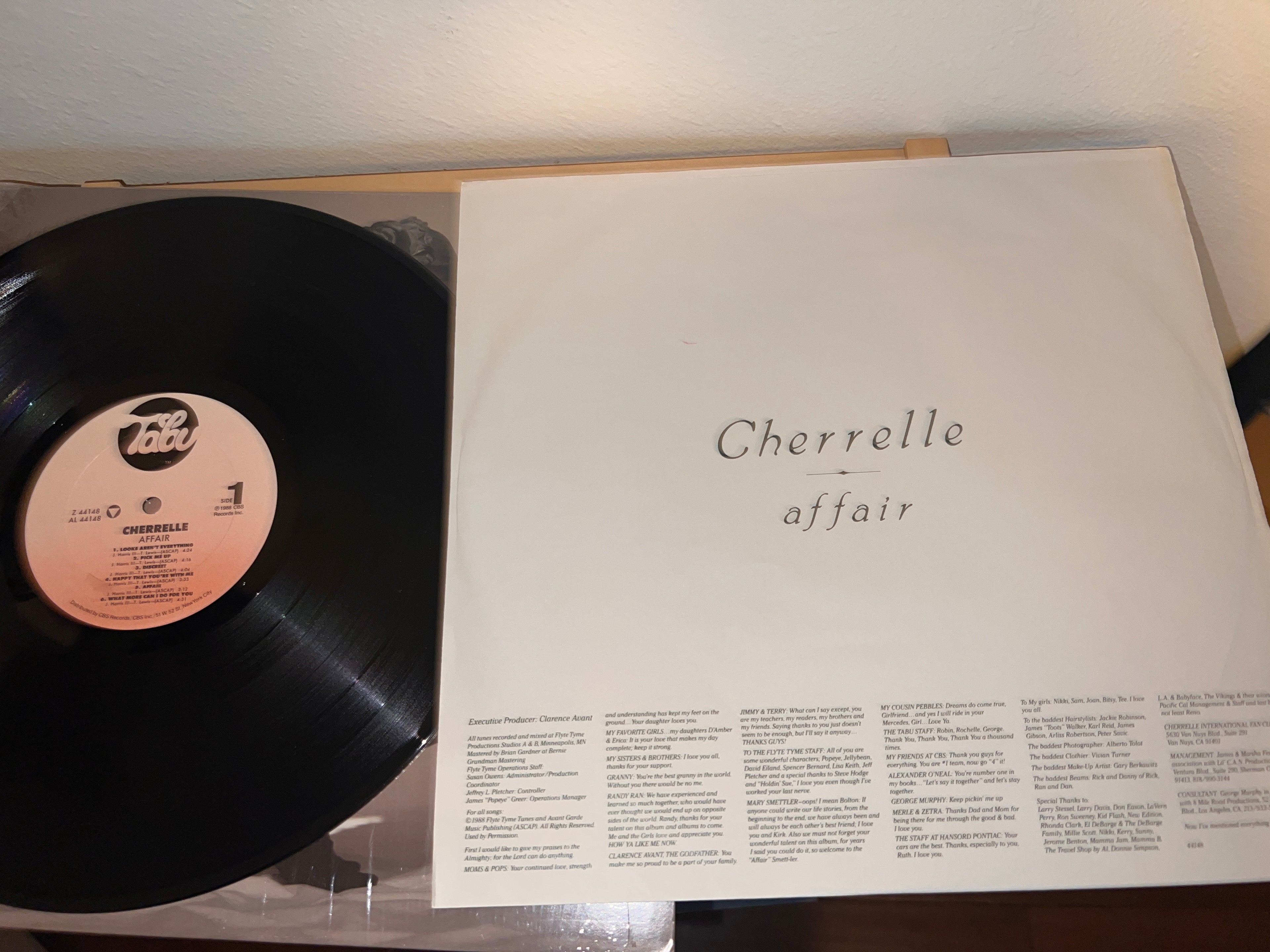 Cherrelle affair Vintage Vinyl Record 80s dance soul and pop!