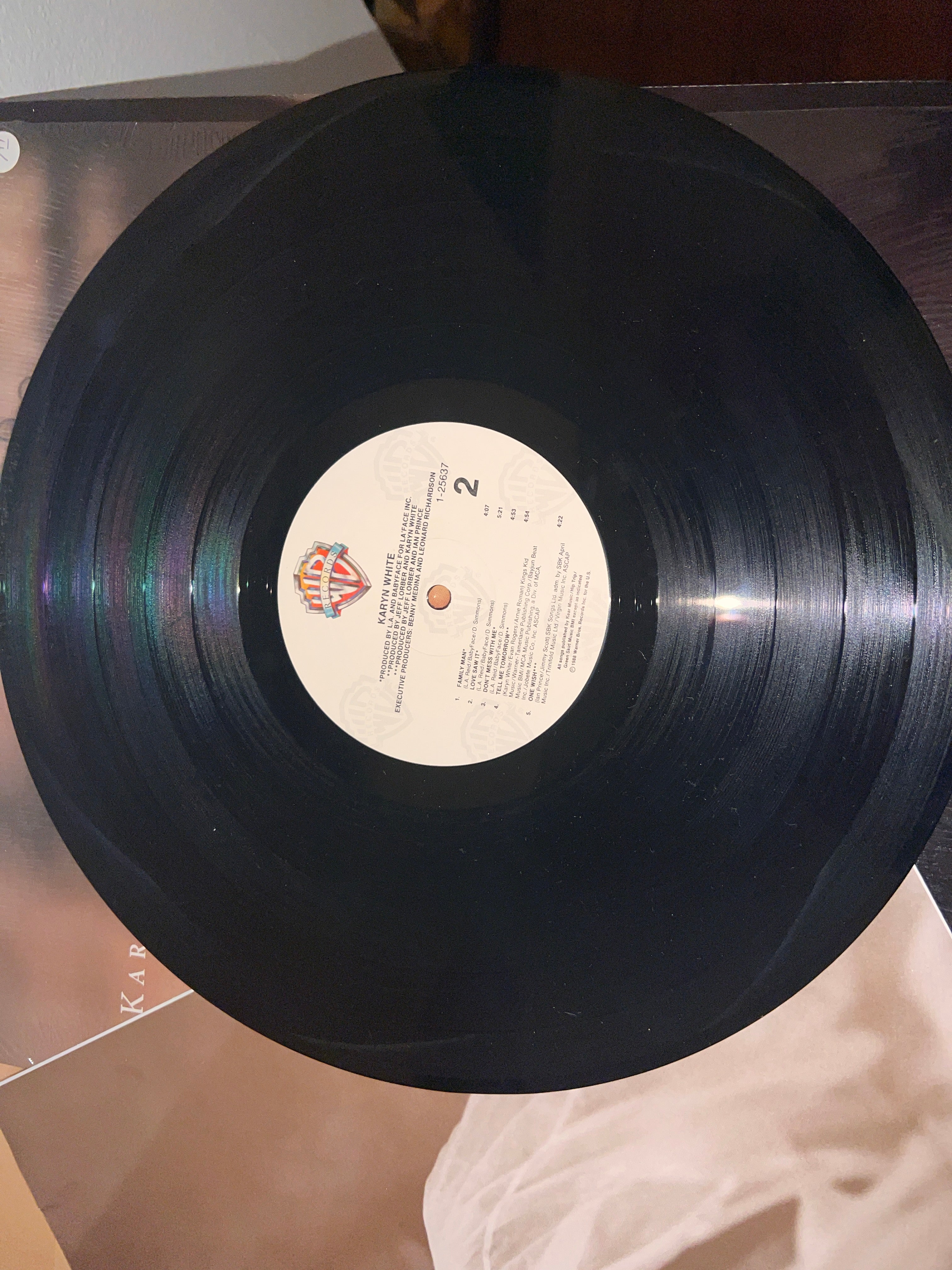 KARYN WHITE 1-25637 SELF-TITLED LP WARNER BROS VINYL