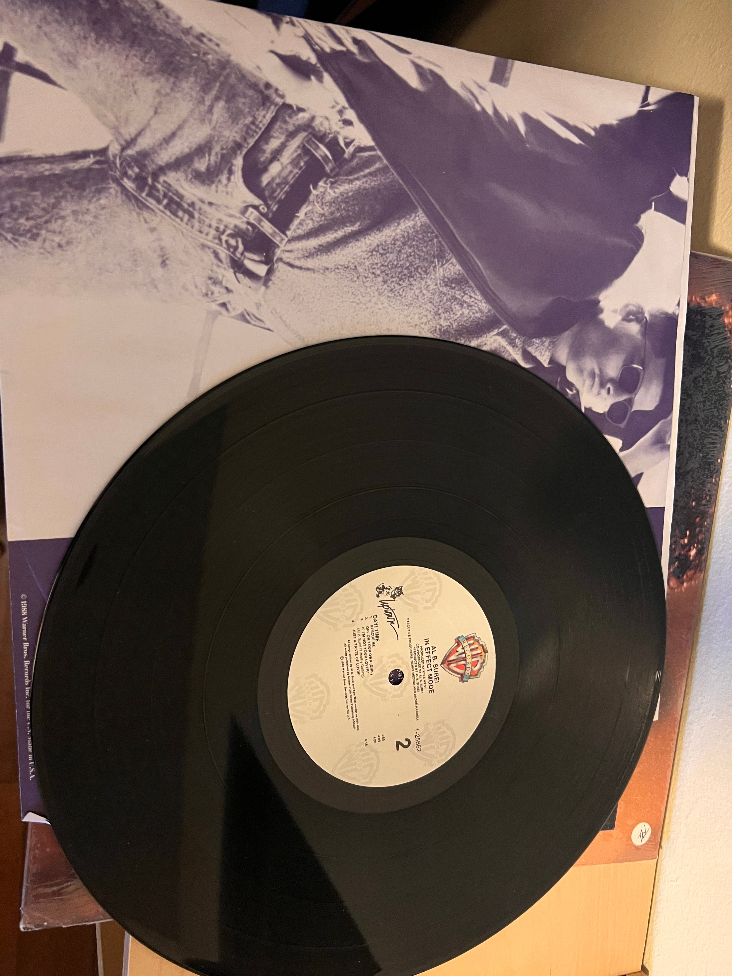 AL B. SURE! In Effect Mode Vinyl LP 1988 WARNER BROS R&B SHRINK RARE