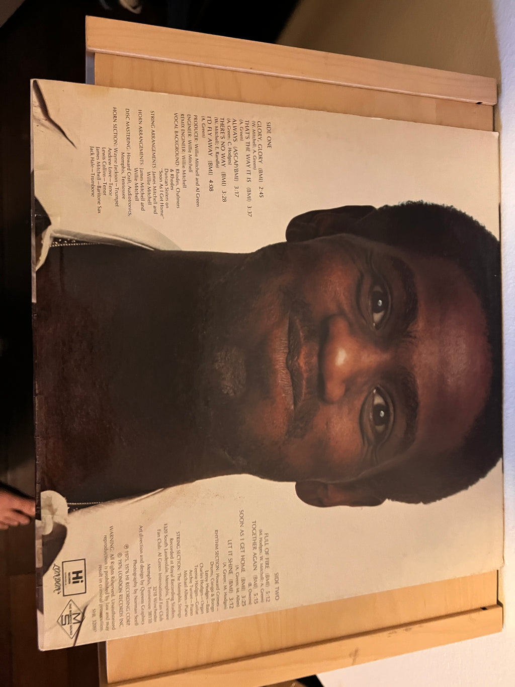 Al Green Full Of Fire Vinyl Record LP Hi Records Terre Haute Press SHL 32097