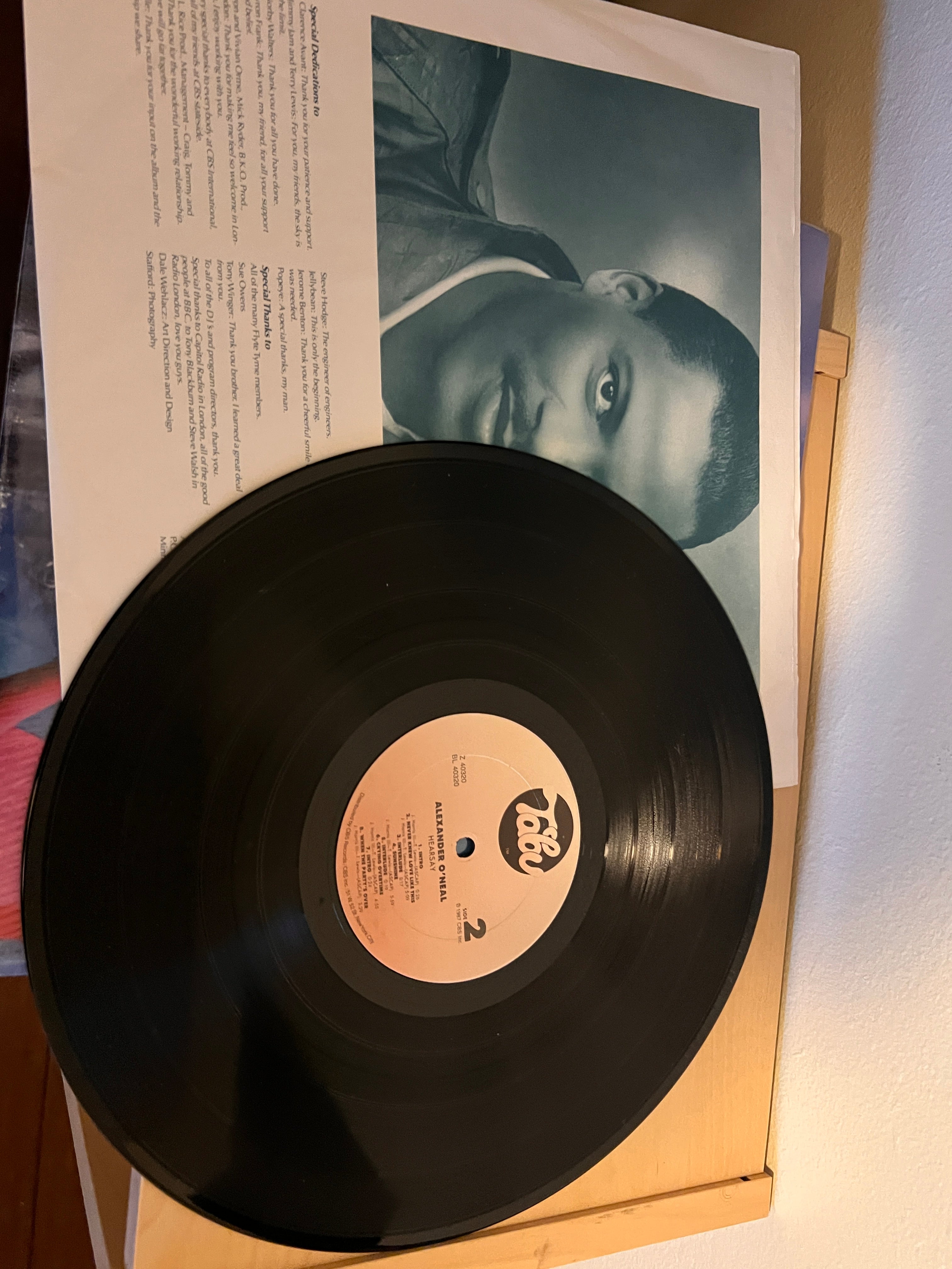 Alexander O'Neal - Hearsay - 12" Vinyl  LP 1987 - w sticker and shrink wrap