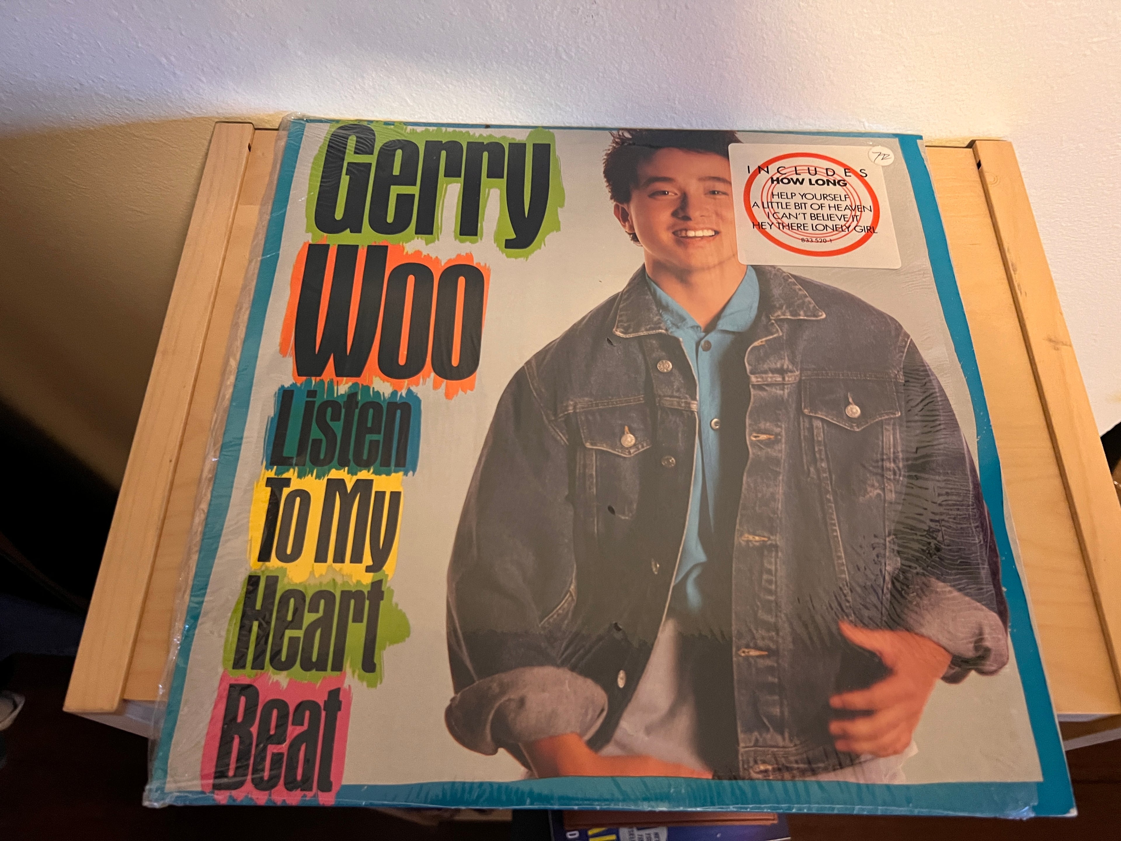 Gerry Woo Listen To My Heart Beat Promo Original LP