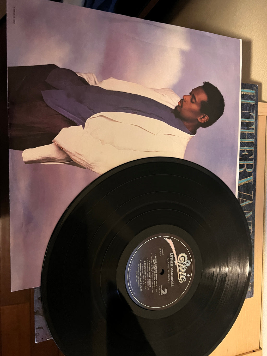 Luther Vandross – Give Me The Reason - 1986 - Epic FE 40415 Vinyl LP