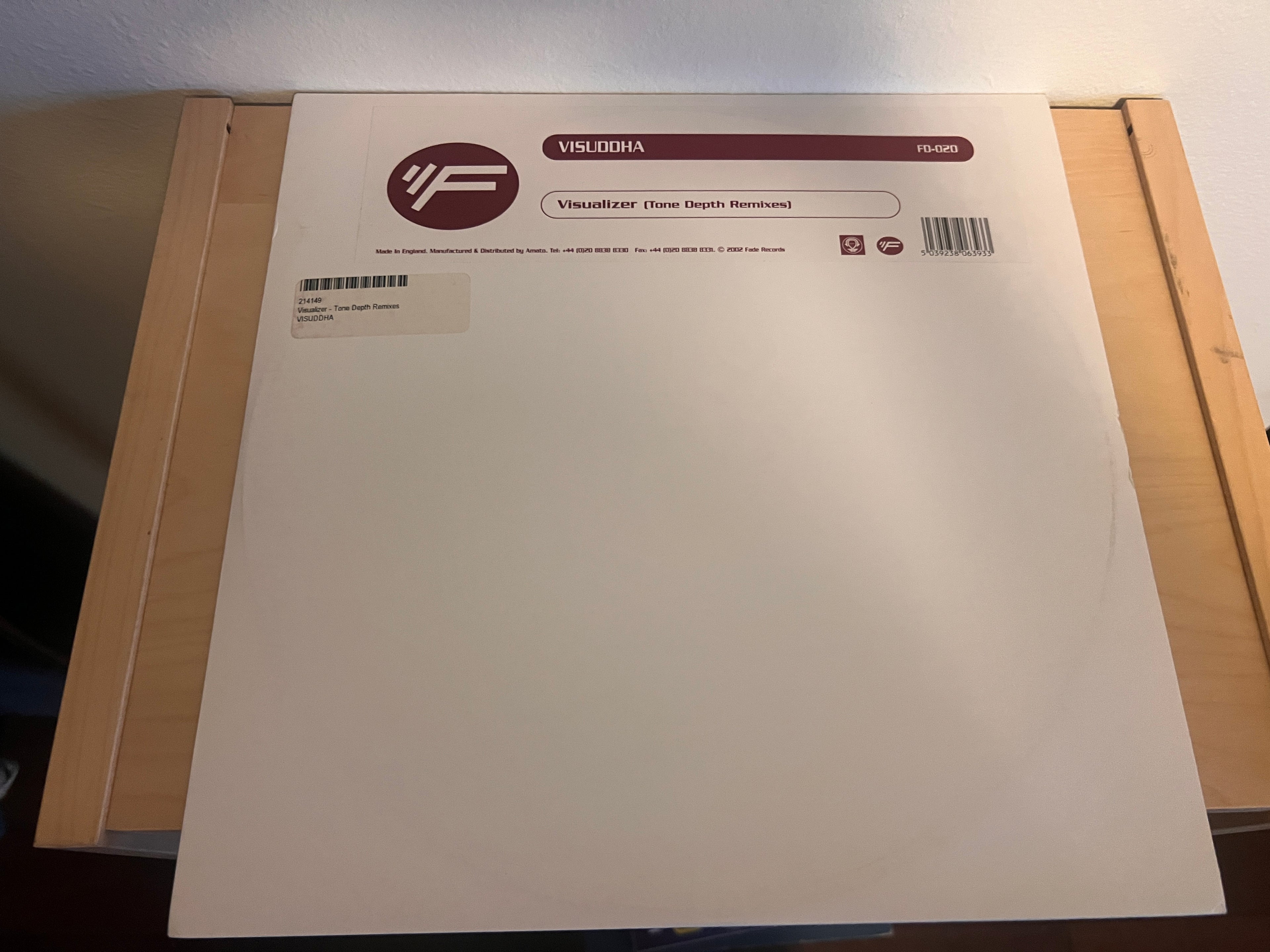 Visuddha – Visualizer (Tone Depth Remixes) - 2002 12" Prog House Record FD-020