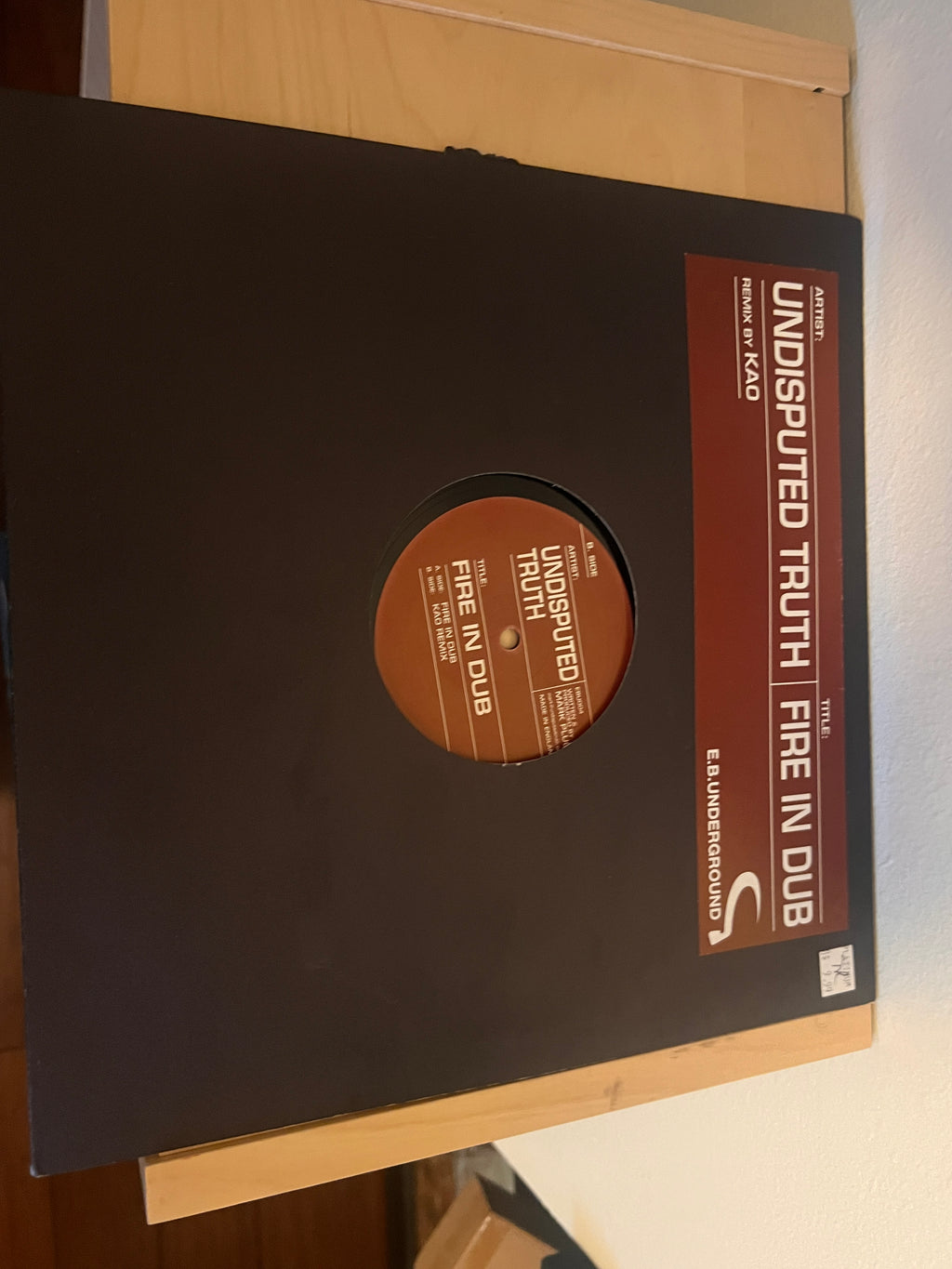 Undisputed Truth ‎– Fire In Dub Label: E.B. Underground ‎Vinyl rare
