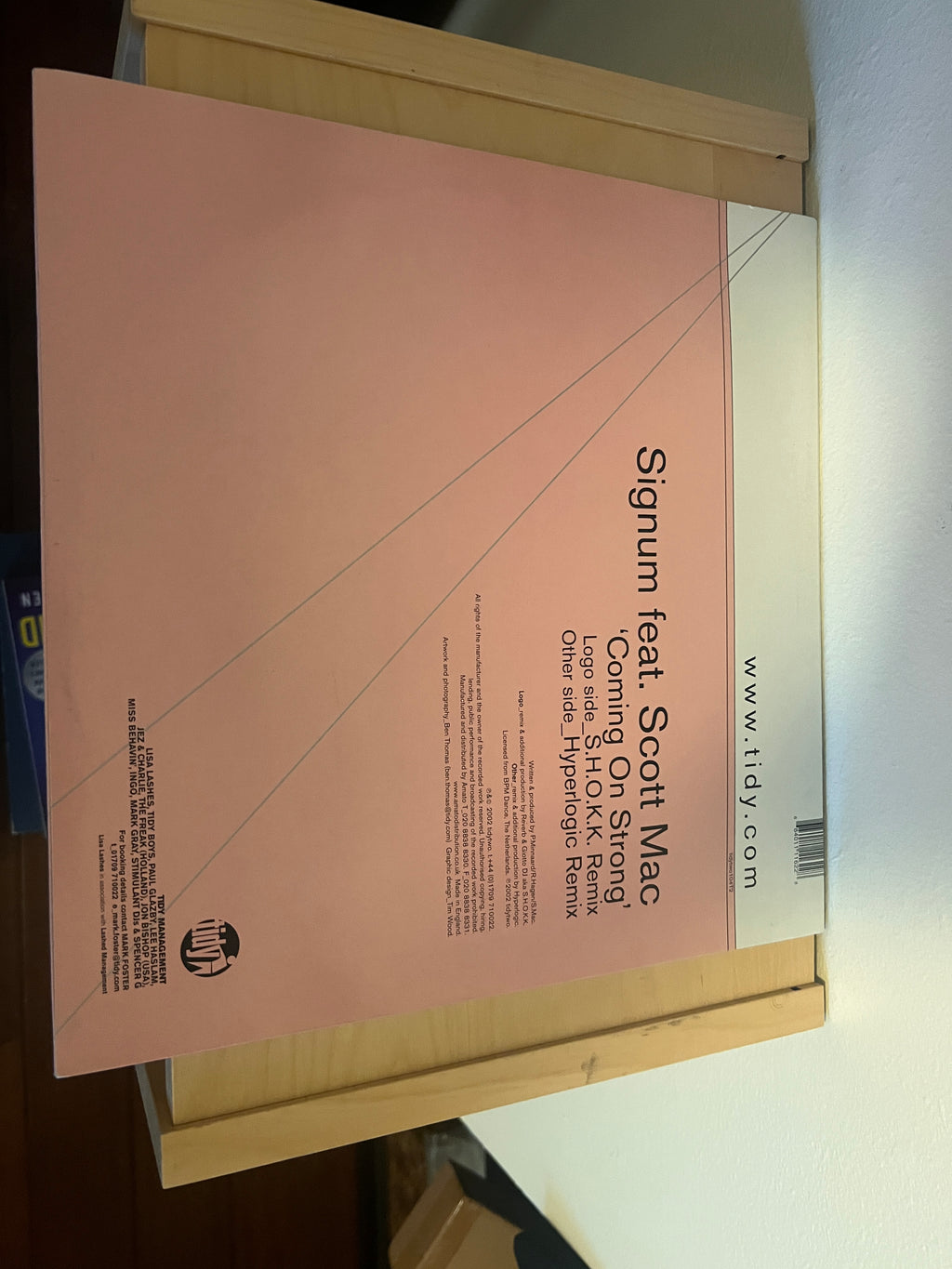 Signum Feat Scott Mac - Coming On Strong - Tidy Two 12" Disc Two 2002