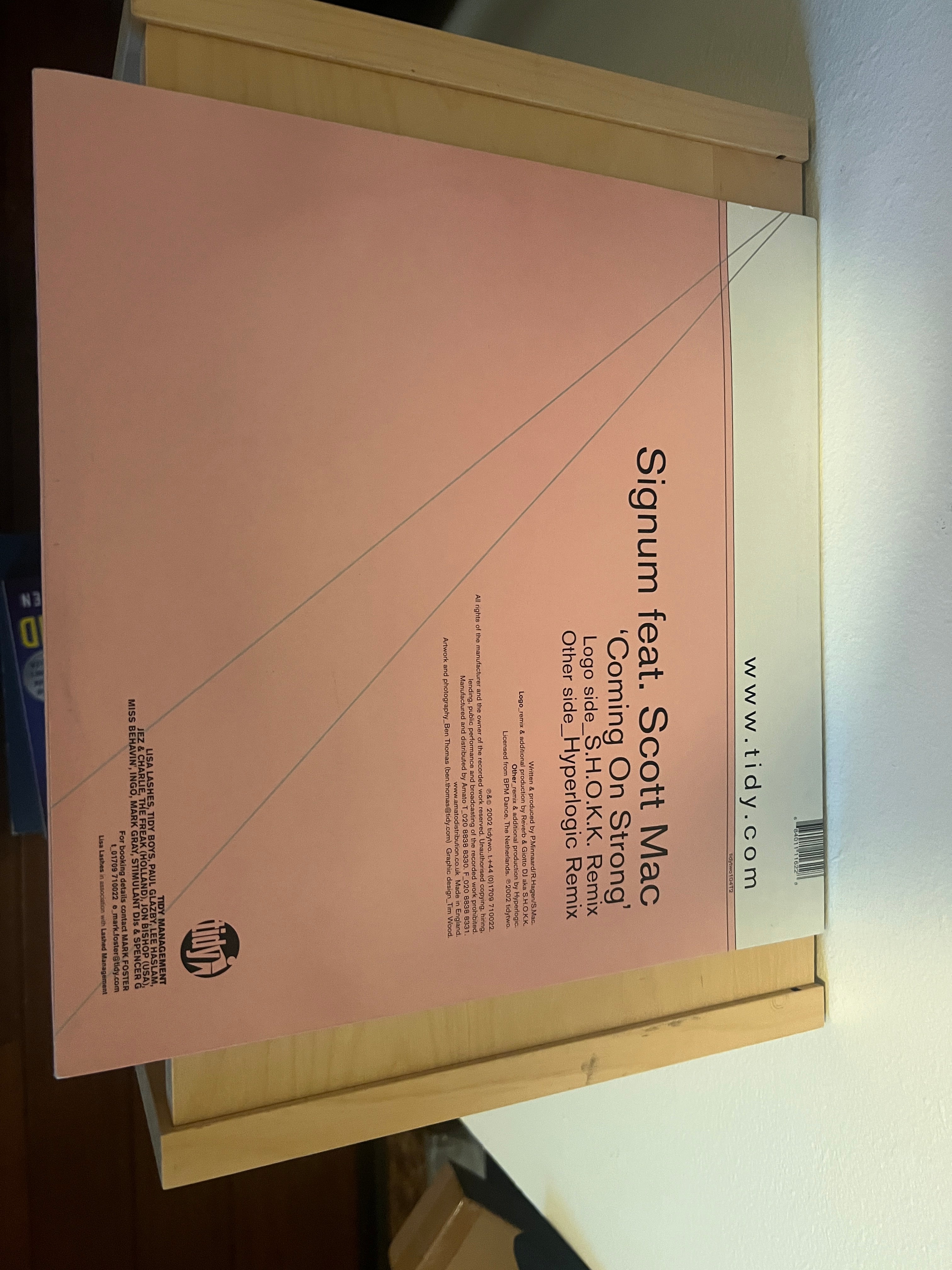 Signum Feat Scott Mac - Coming On Strong - Tidy Two 12" Disc Two 2002