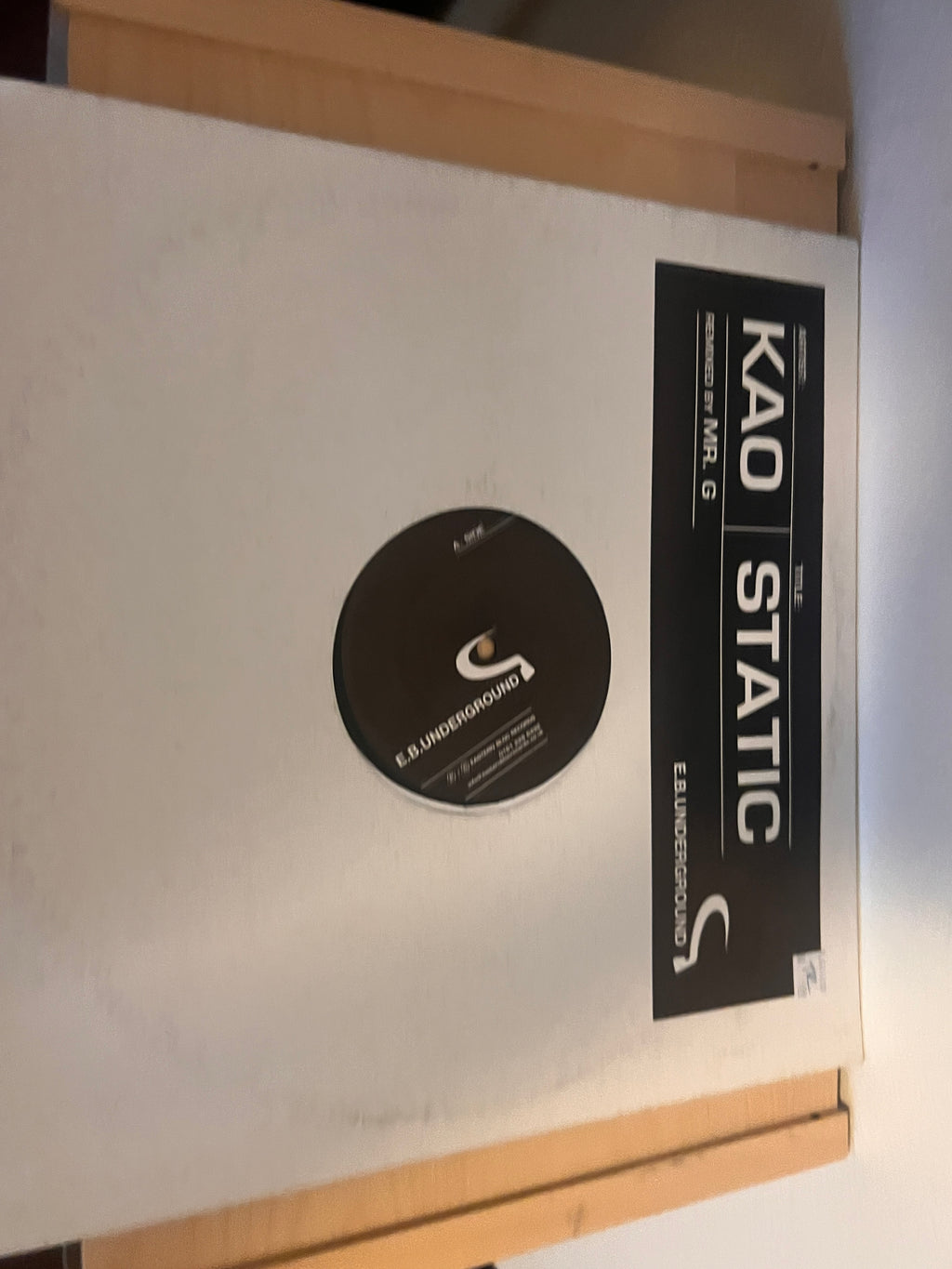 Kao ‎– Static EB Underground Vinyl Rare