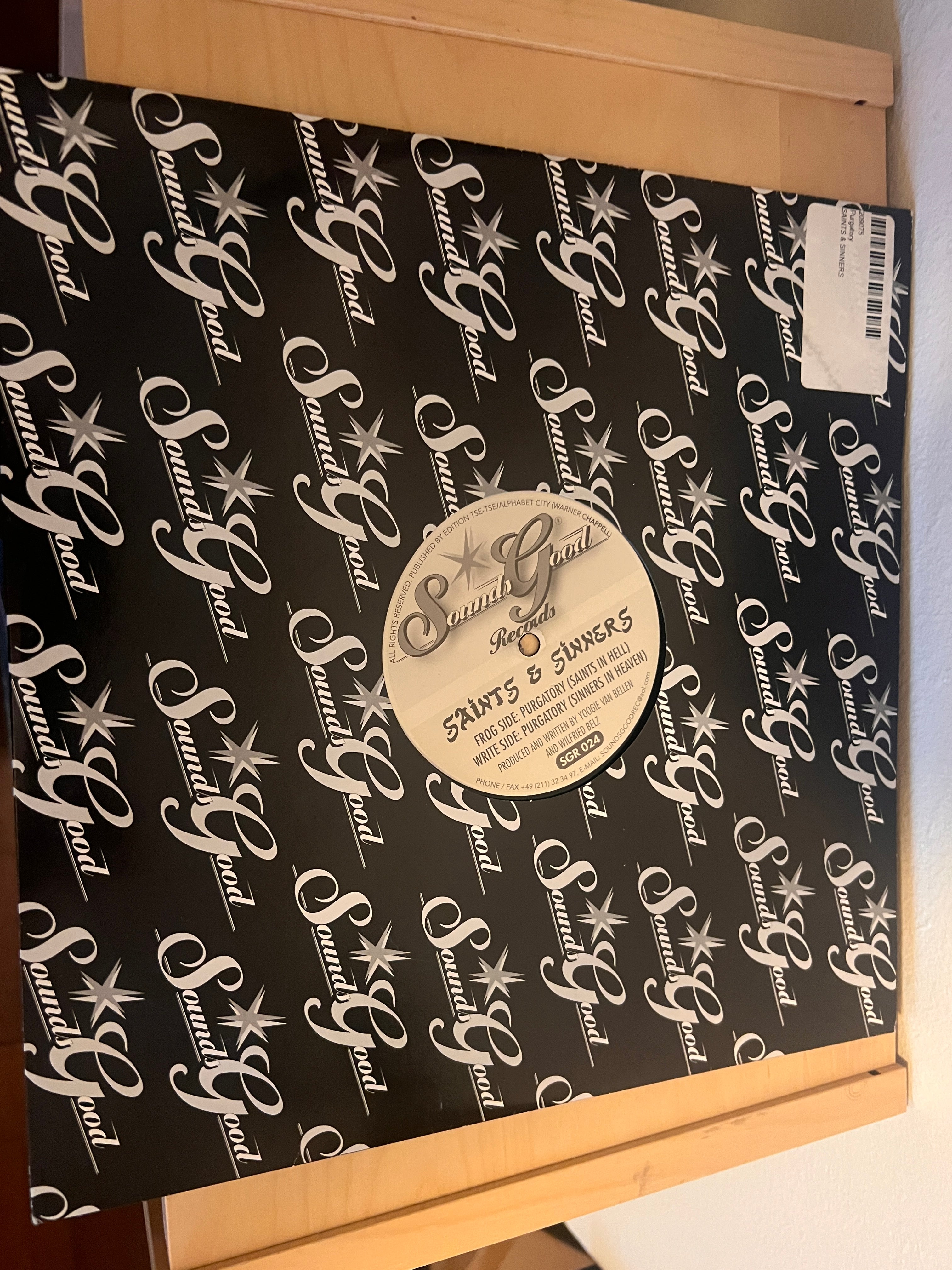 SAINTS & SINNERS PURGATORY 12" 2001 GERMANY SOUNDS GREAT RECORDS