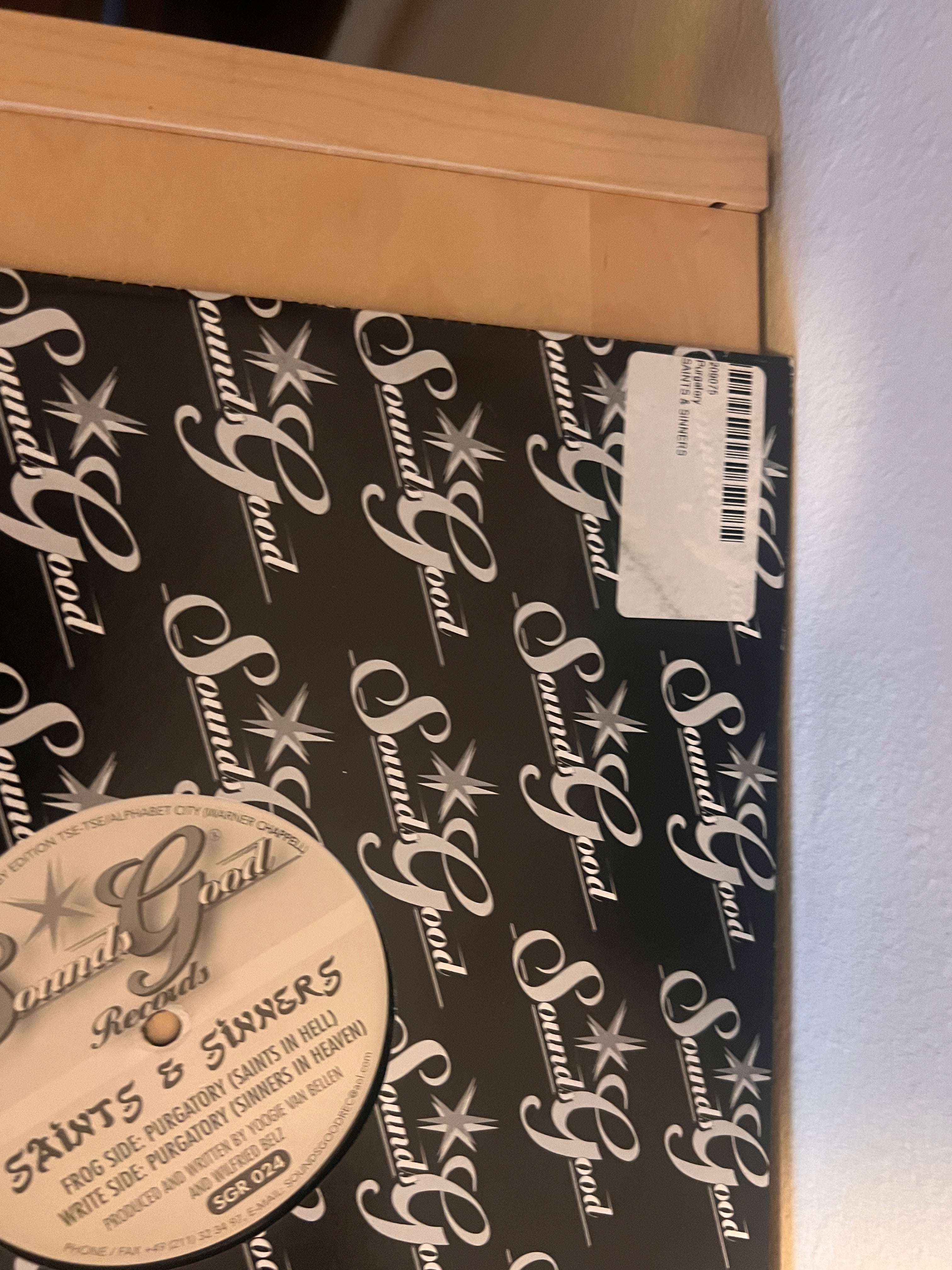 SAINTS & SINNERS PURGATORY 12" 2001 GERMANY SOUNDS GREAT RECORDS
