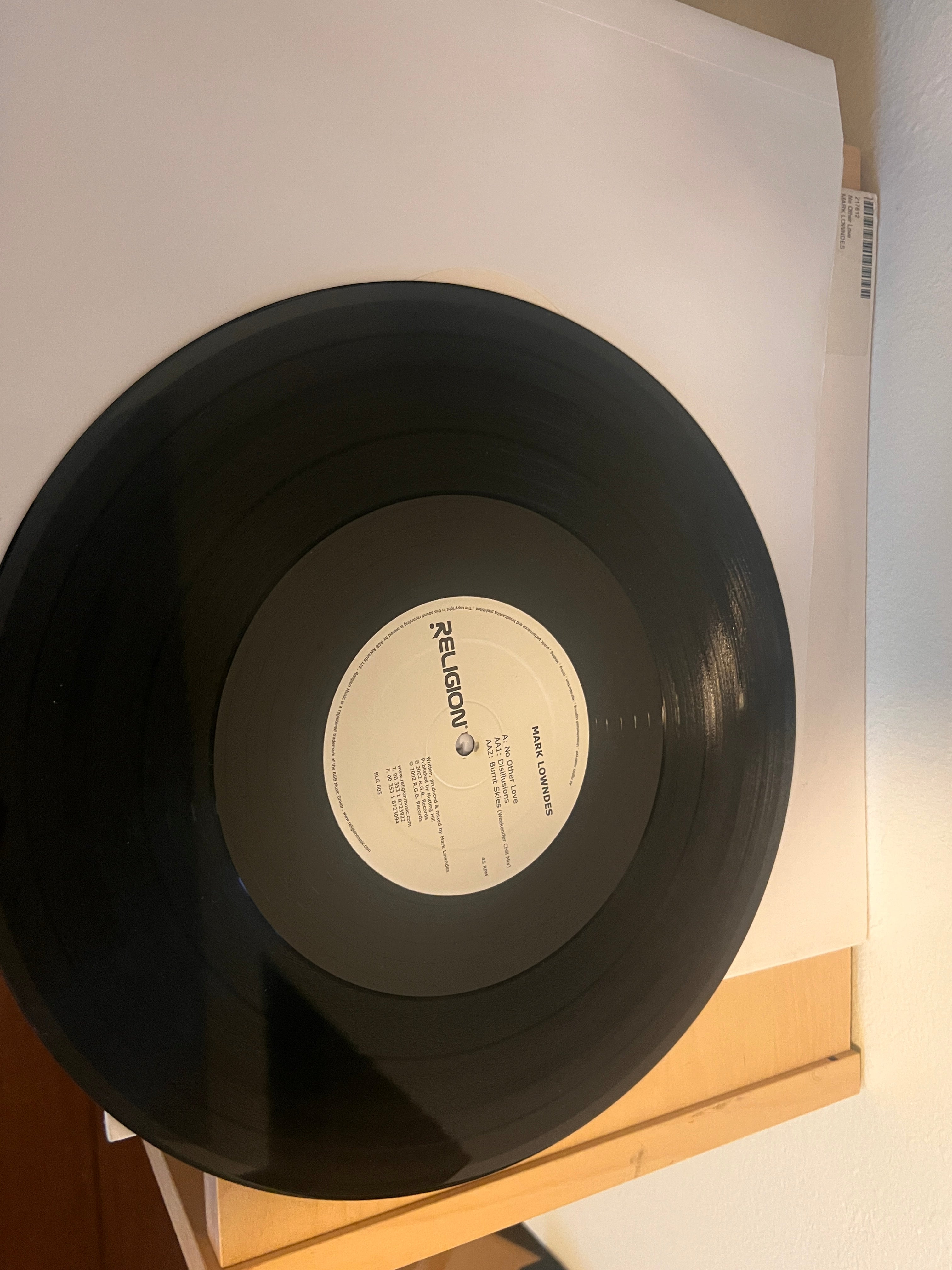 Mark Lowndes - No Other Love - Vinyl Record 12