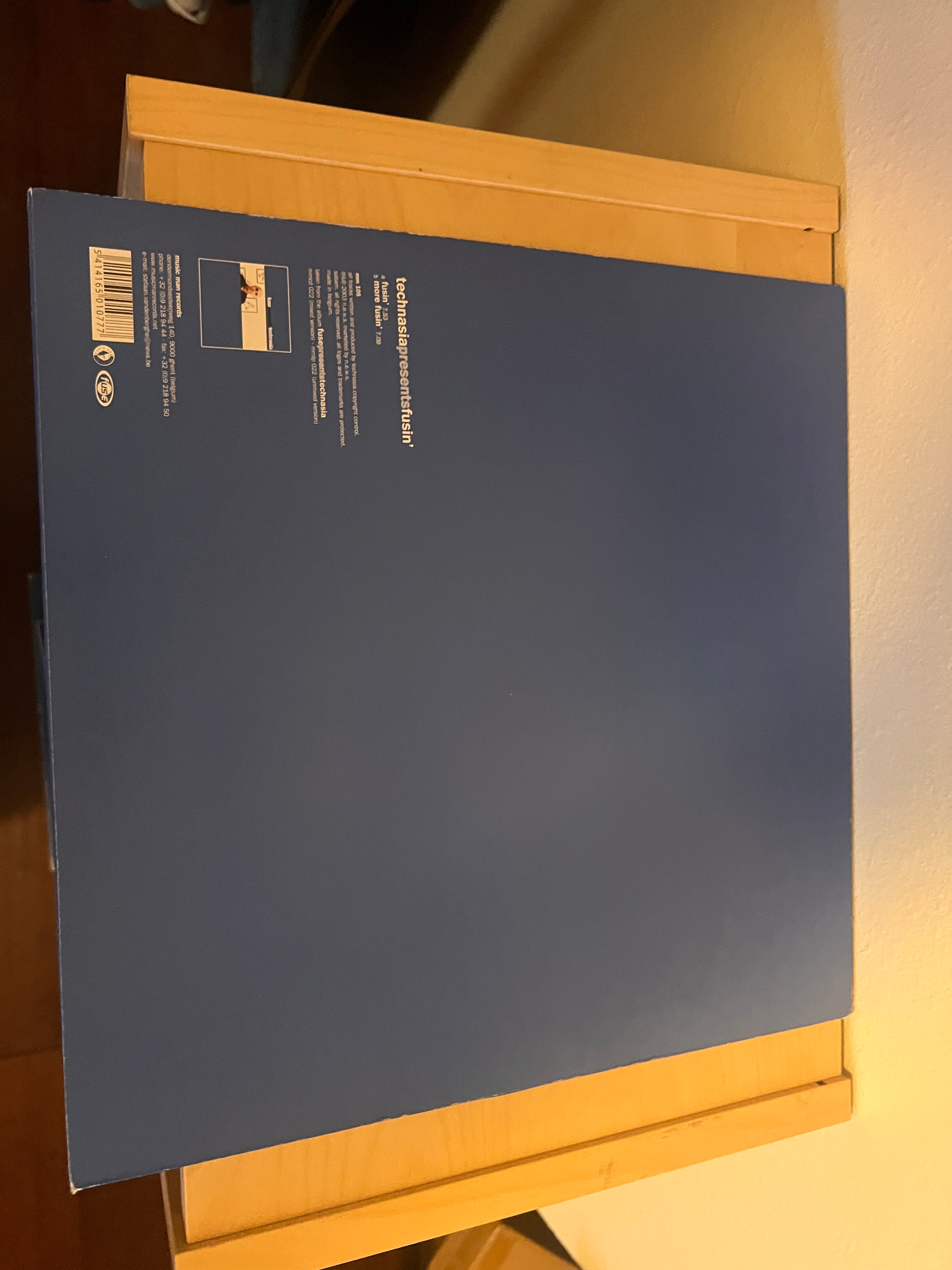 Technasia Presents Fusin' 12" Vinyl DJ Techno Record - 2003