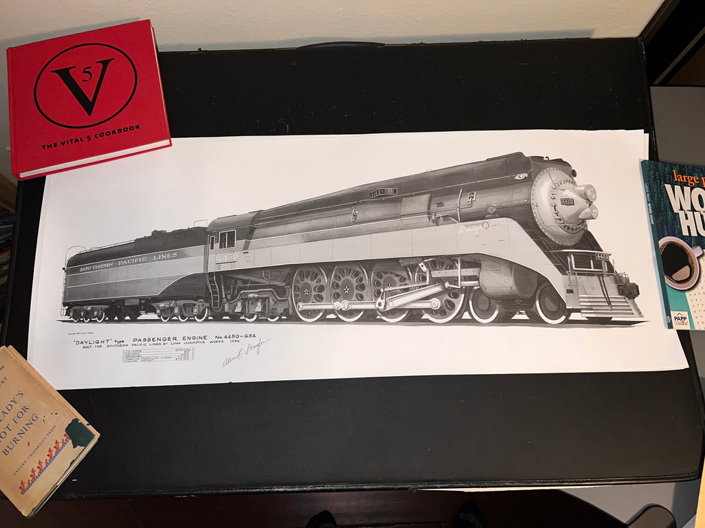 Alvin Staufer Train Posters Vintage Bundle 4 total!  Signed!