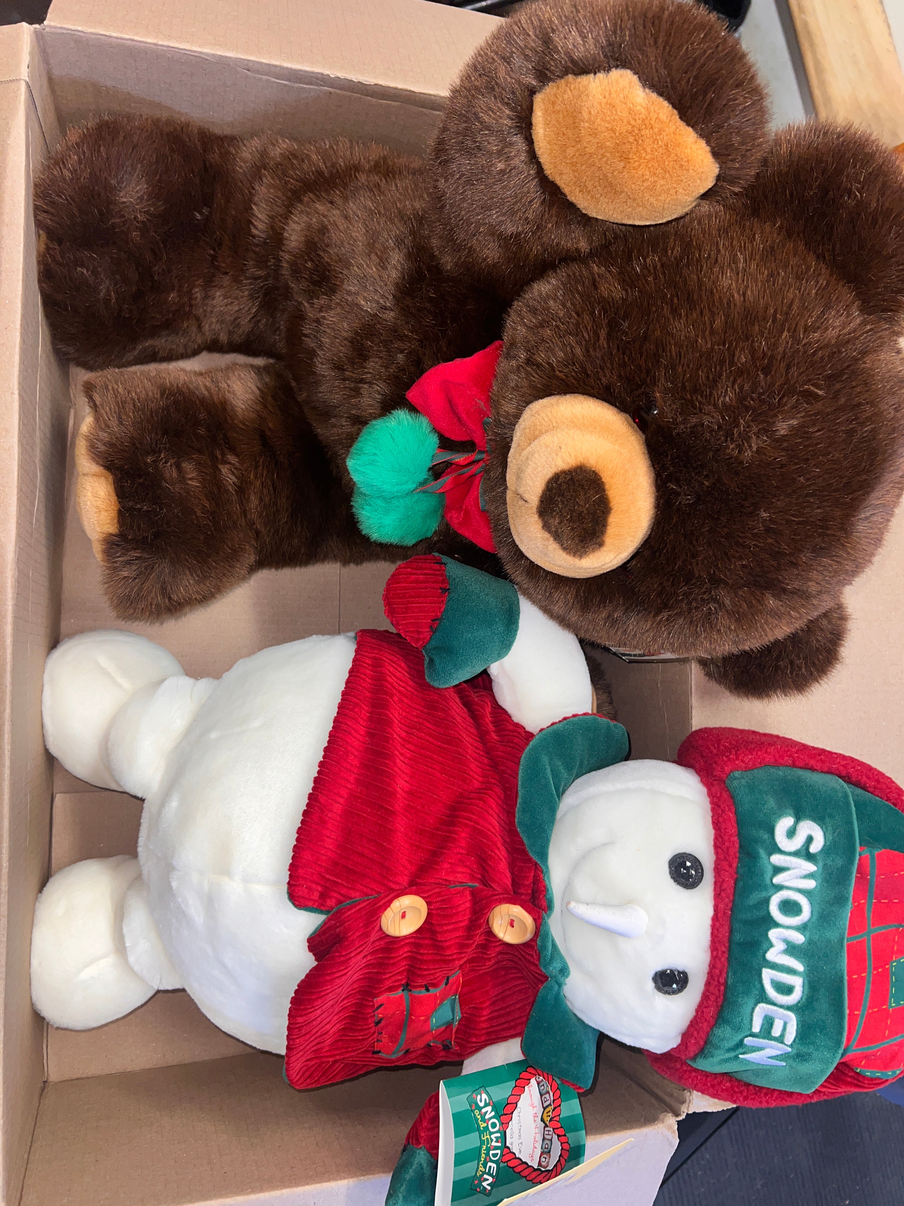 JC Penney 1990s Gift Bear and Snowden 1998 Collectible stuffed Bear Toy