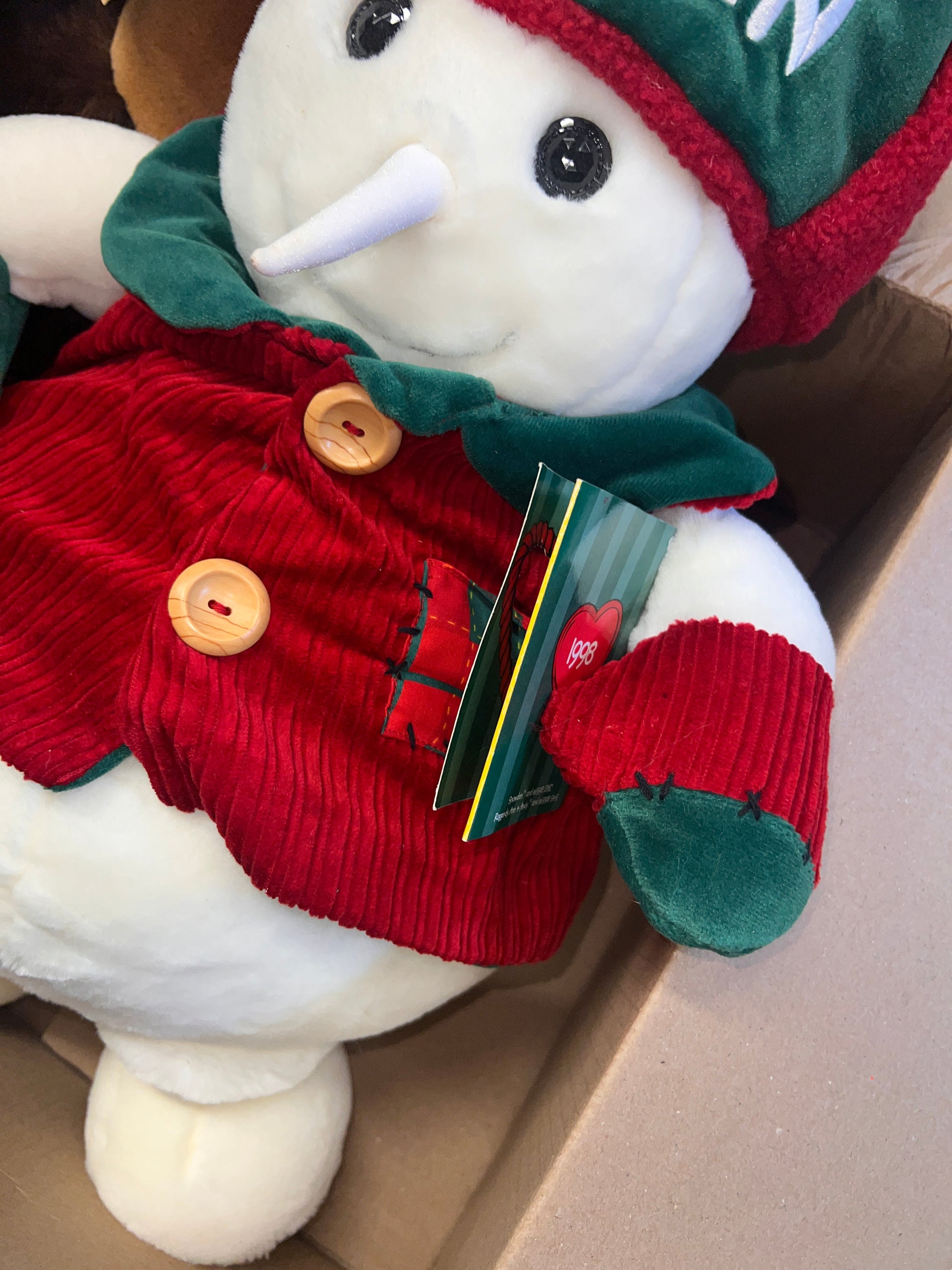 JC Penney 1990s Gift Bear and Snowden 1998 Collectible stuffed Bear Toy