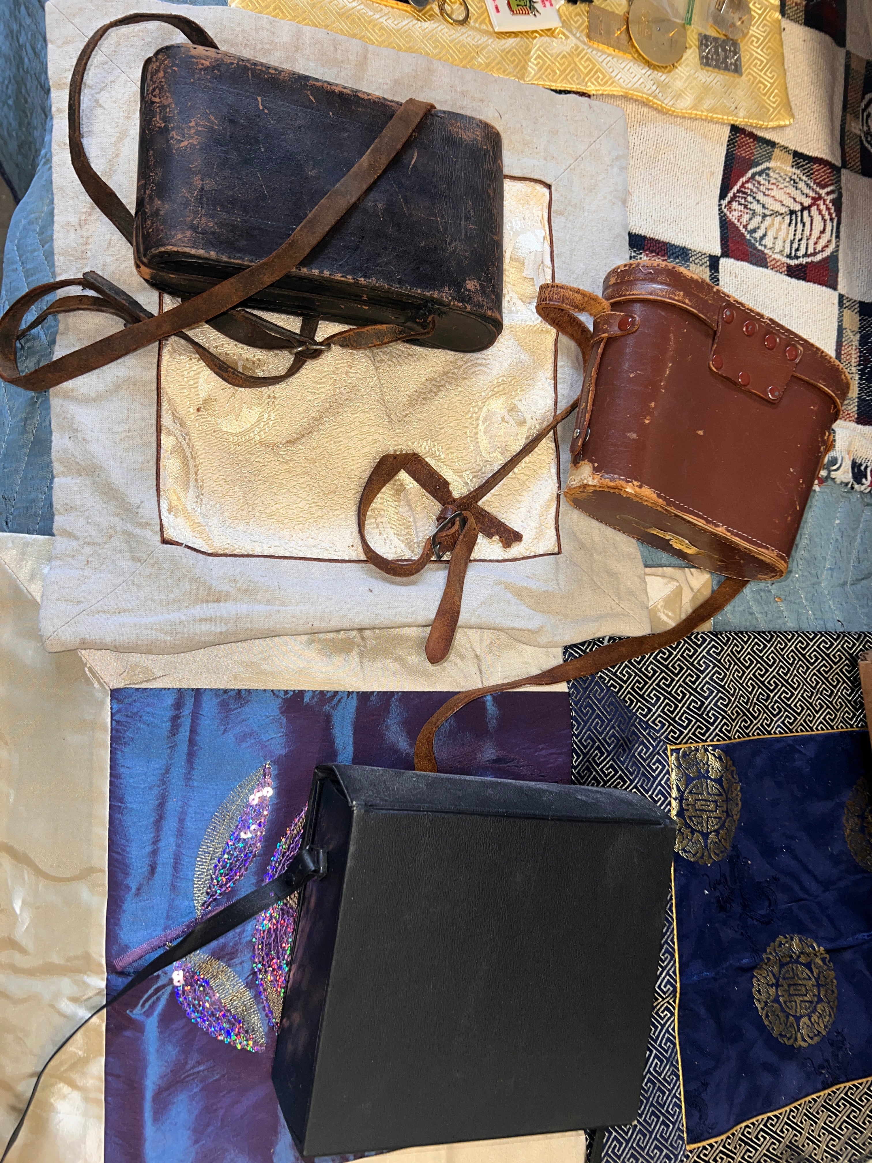 Vintage Optics Lot - Binoculars Mikron & Kodak Pocket Automatic Camera with Cases