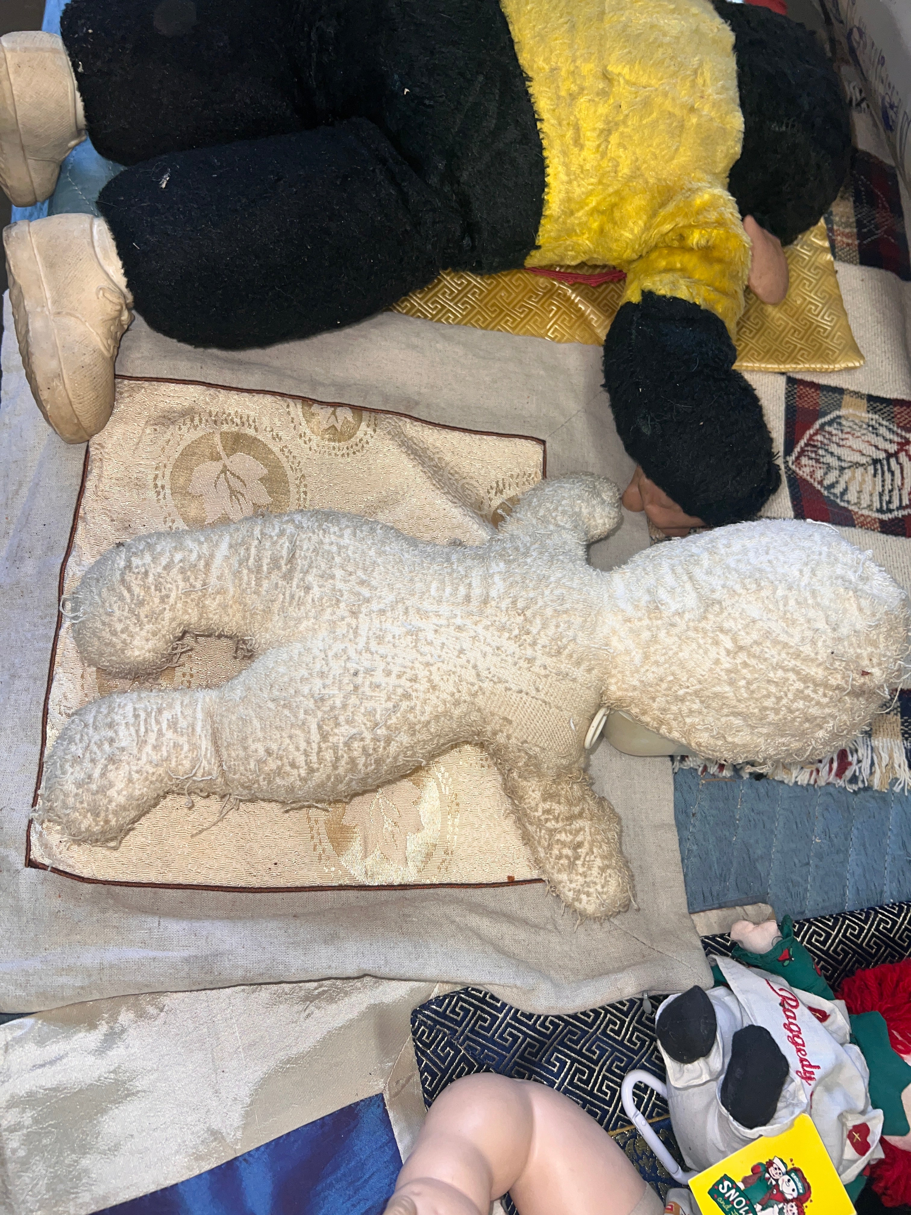 Antique Doll Lot (Zippy Chimp, Casper Ghost, Snowden Raggedy Ann, Artist Baby Doll)