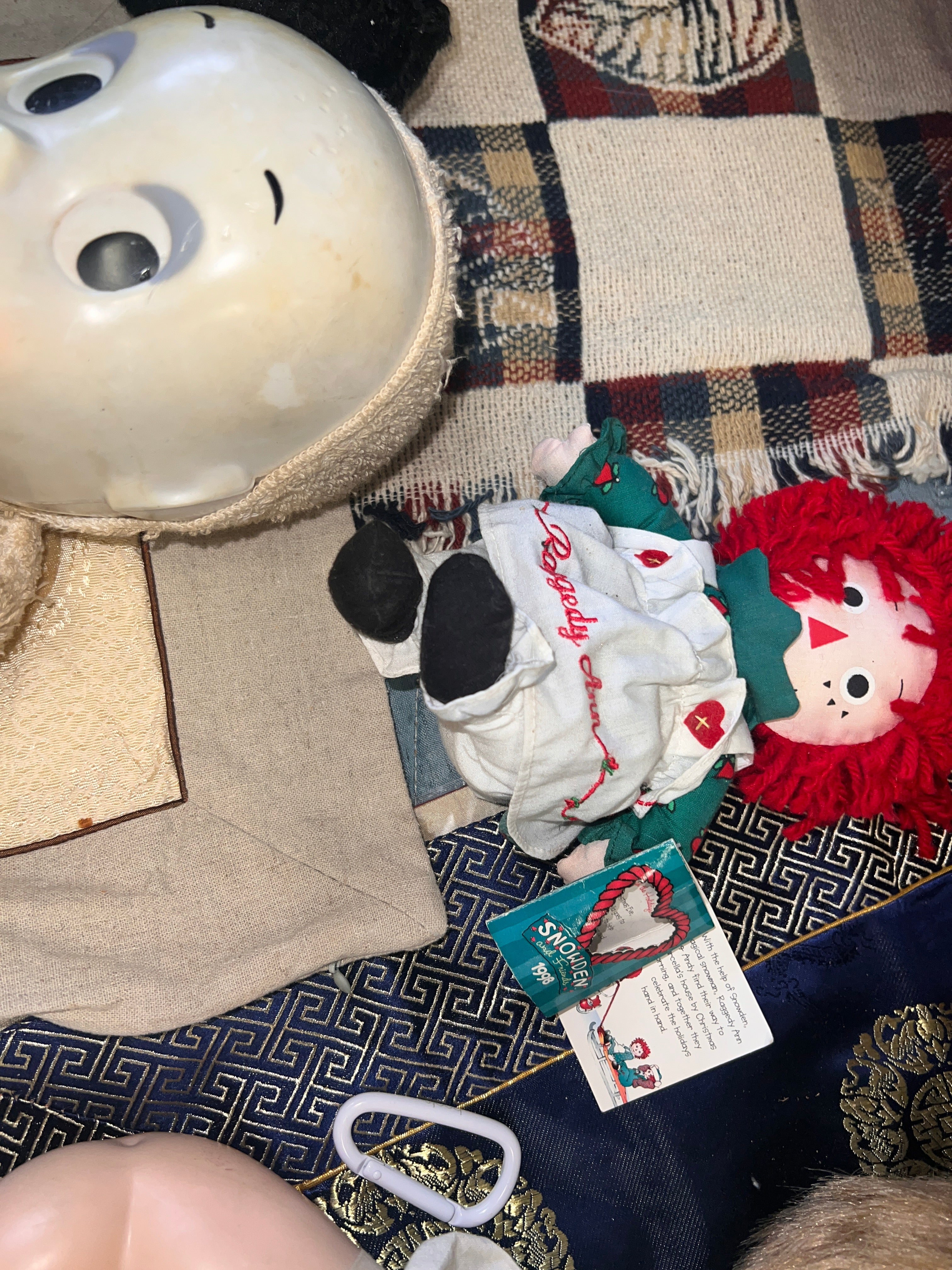 Antique Doll Lot (Zippy Chimp, Casper Ghost, Snowden Raggedy Ann, Artist Baby Doll)