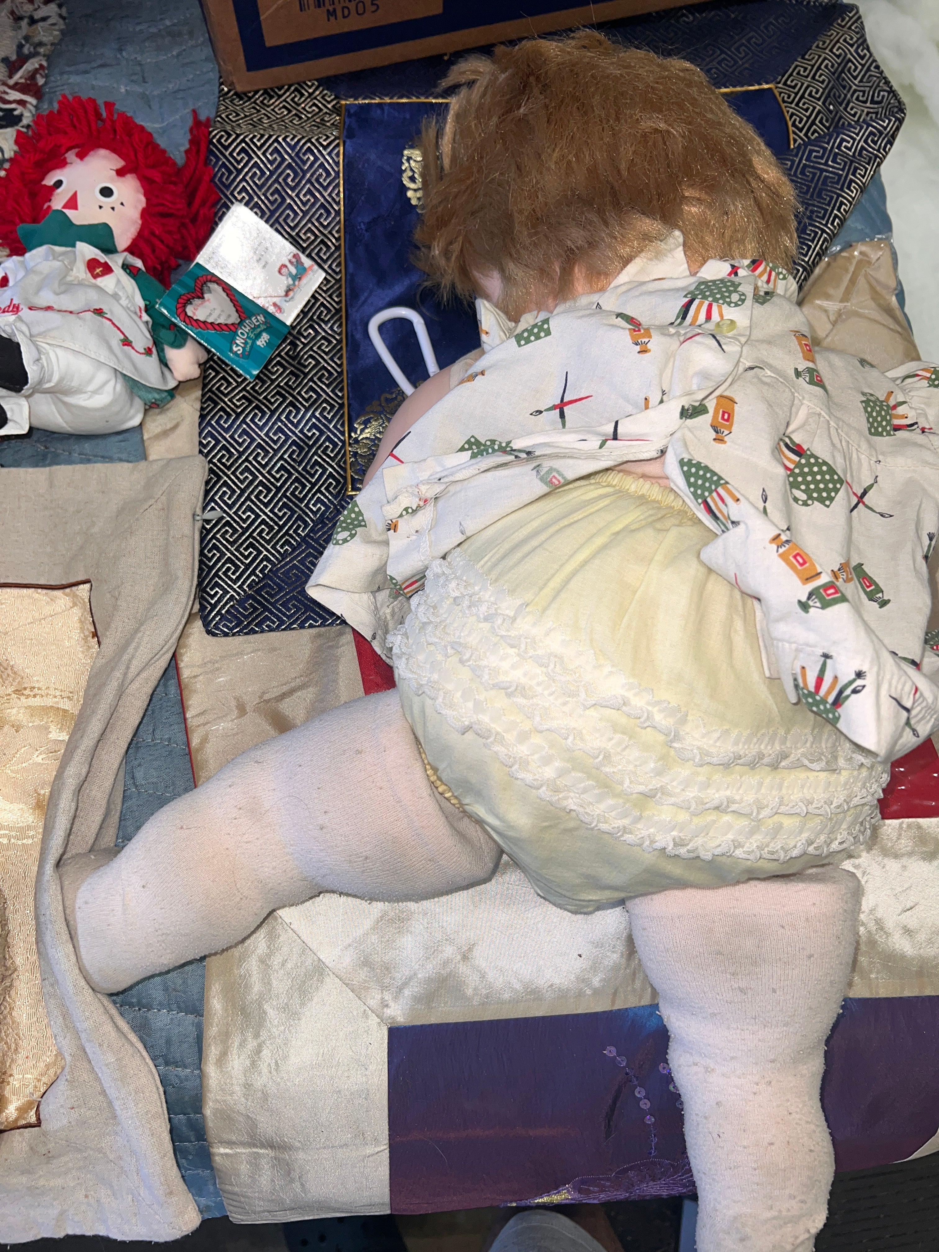 Antique Doll Lot (Zippy Chimp, Casper Ghost, Snowden Raggedy Ann, Artist Baby Doll)