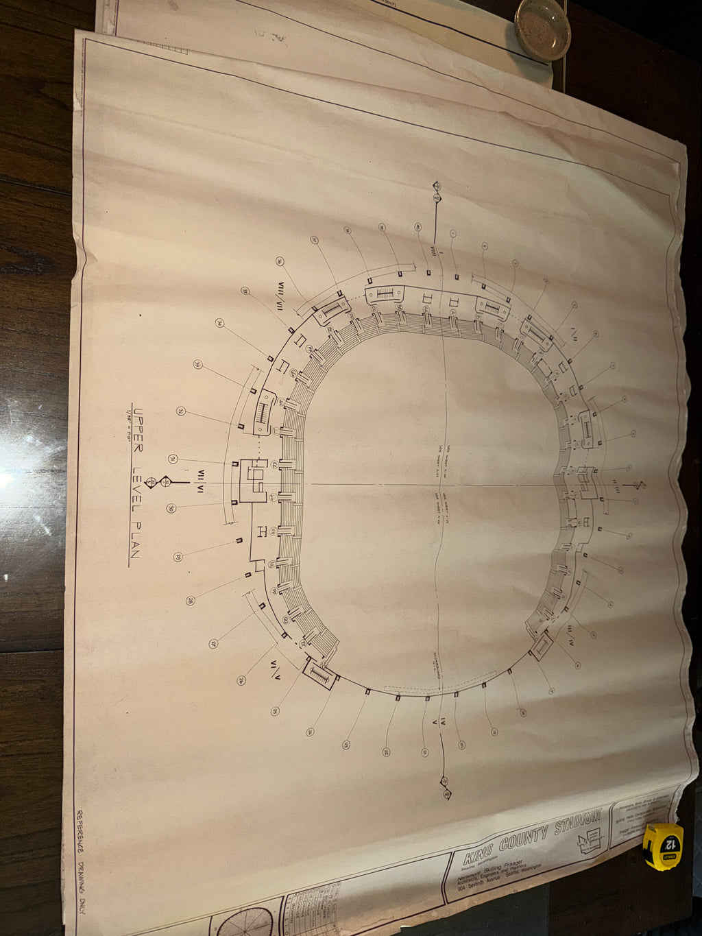 Original Kingdome Blueprint Set (1977–1993) Seattle Stadium Architectural Plans NBBJ LMN