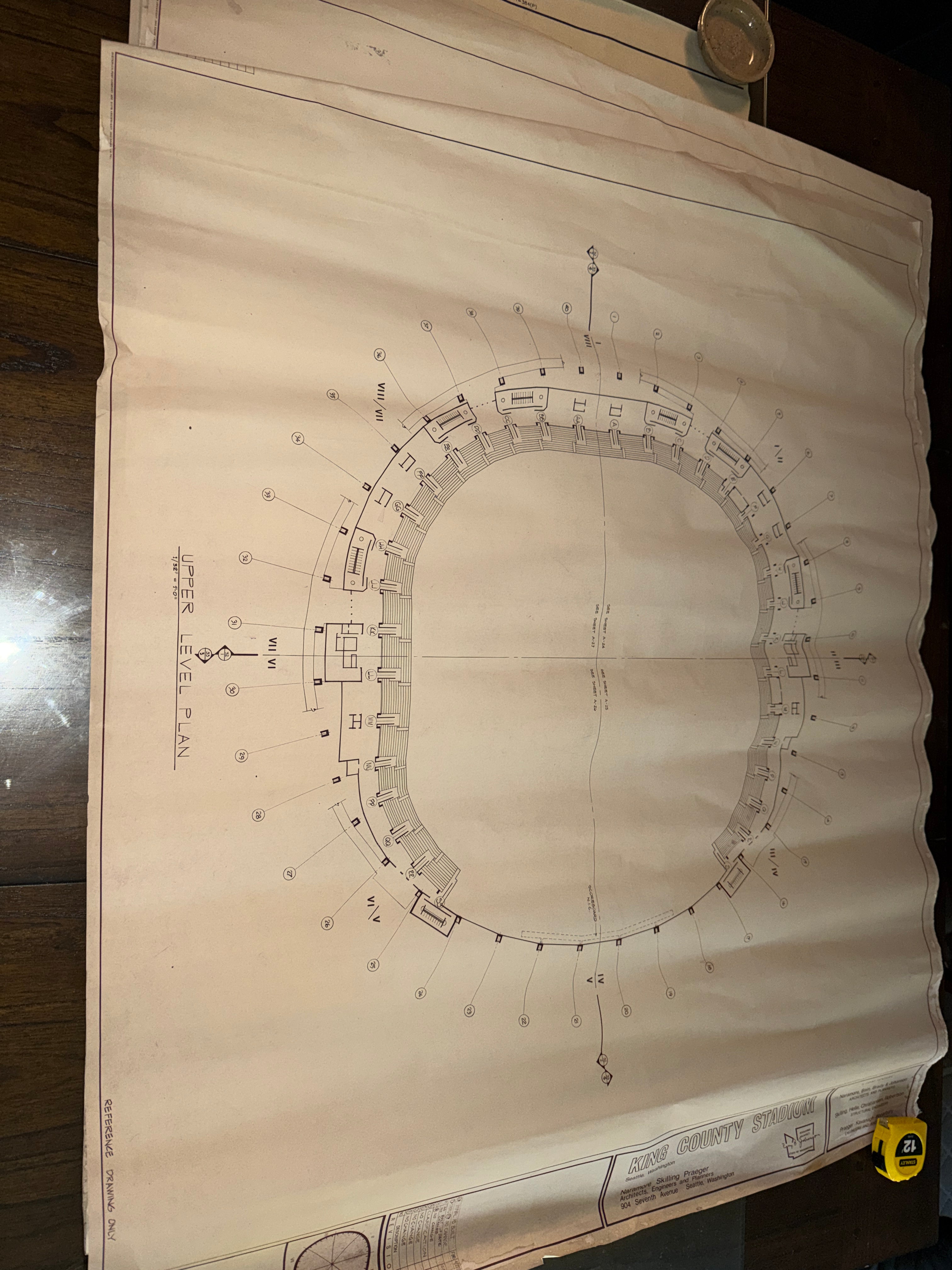 Original Kingdome Blueprint Set (1977–1993) Seattle Stadium Architectural Plans NBBJ LMN