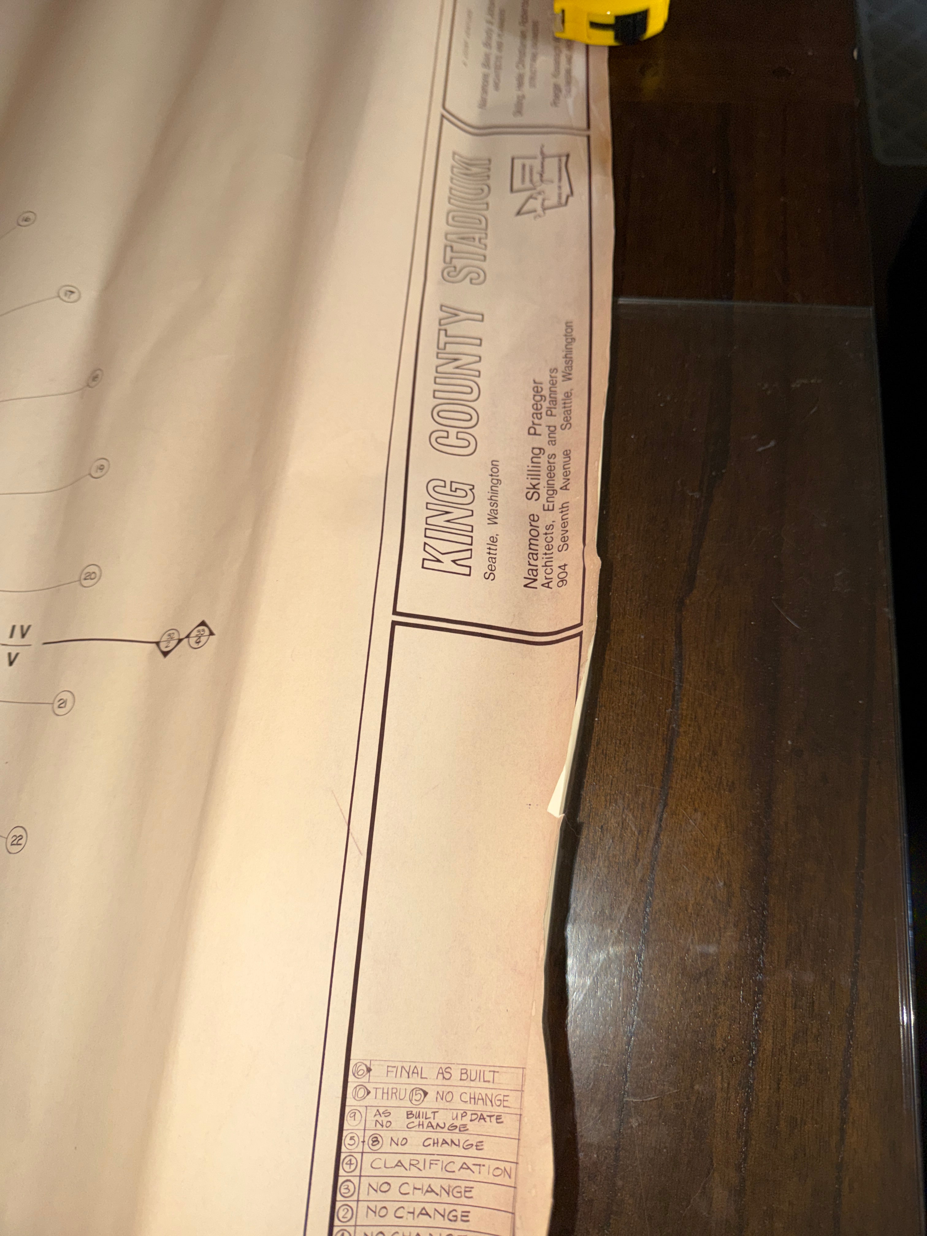 Original Kingdome Blueprint Set (1977–1993) Seattle Stadium Architectural Plans NBBJ LMN
