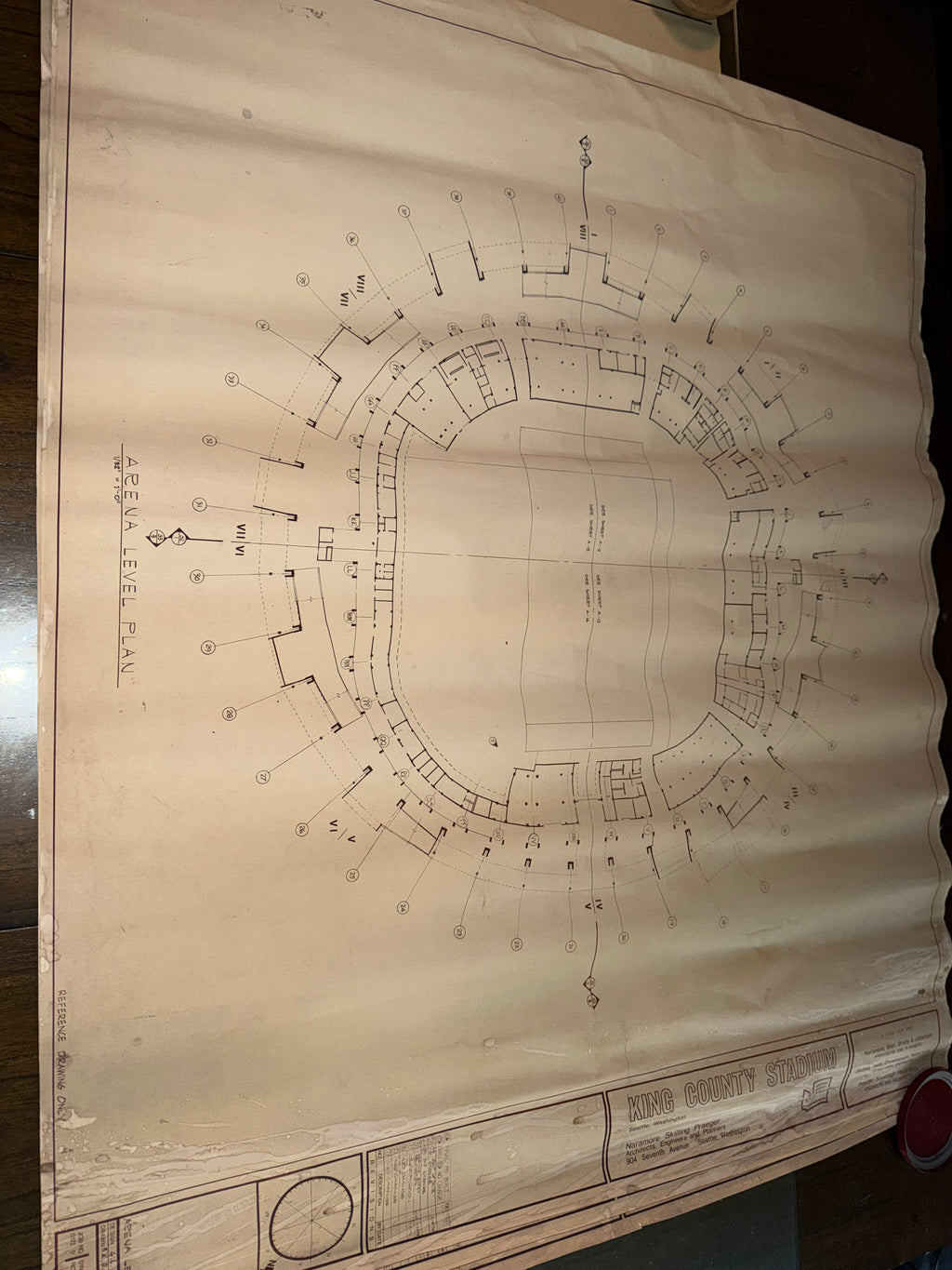 Original Kingdome Blueprint Set (1977–1993) Seattle Stadium Architectural Plans NBBJ LMN