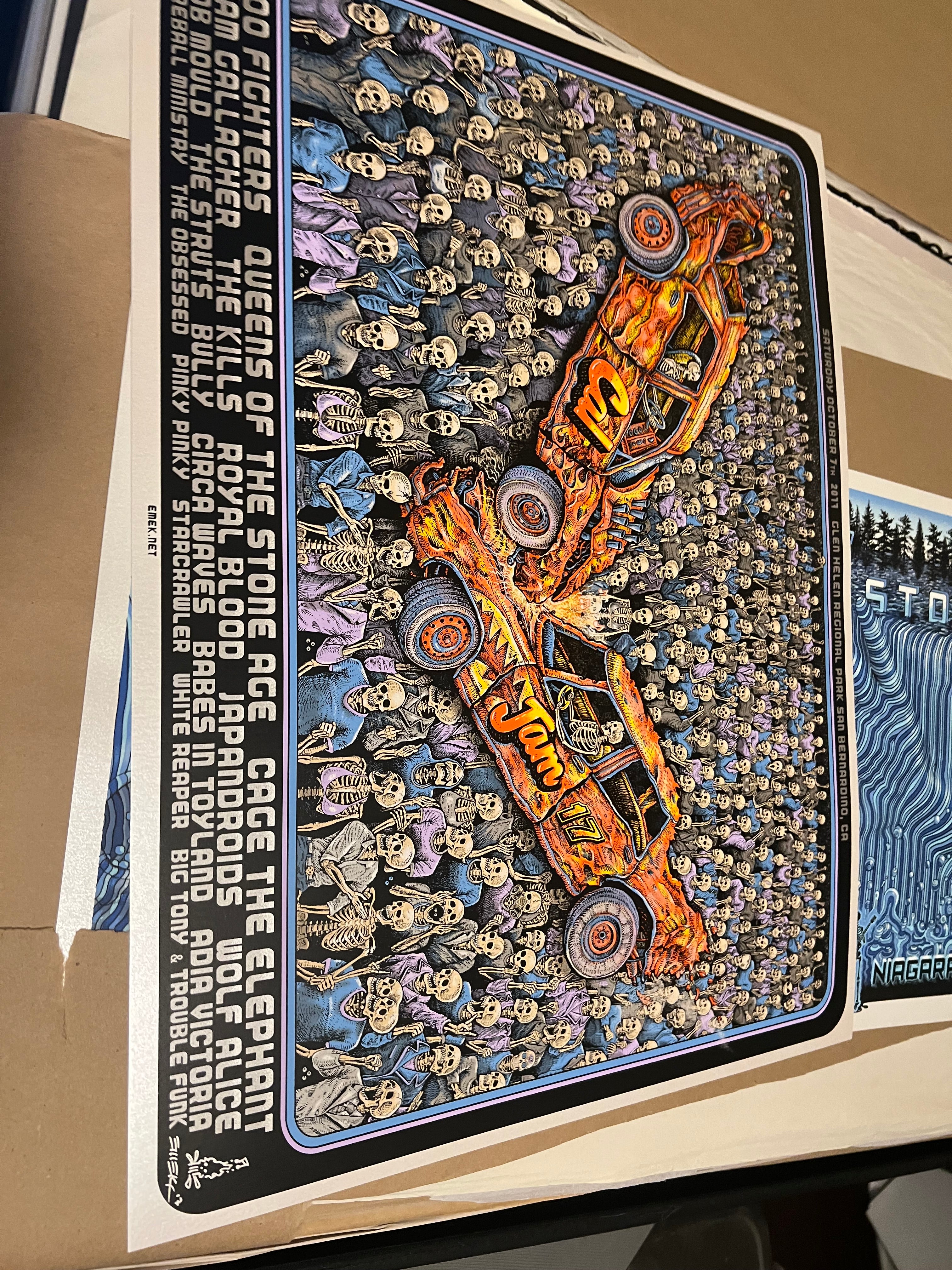 Cal Jam Oct 2017 Emek Limited Signed Poster CA #104/111