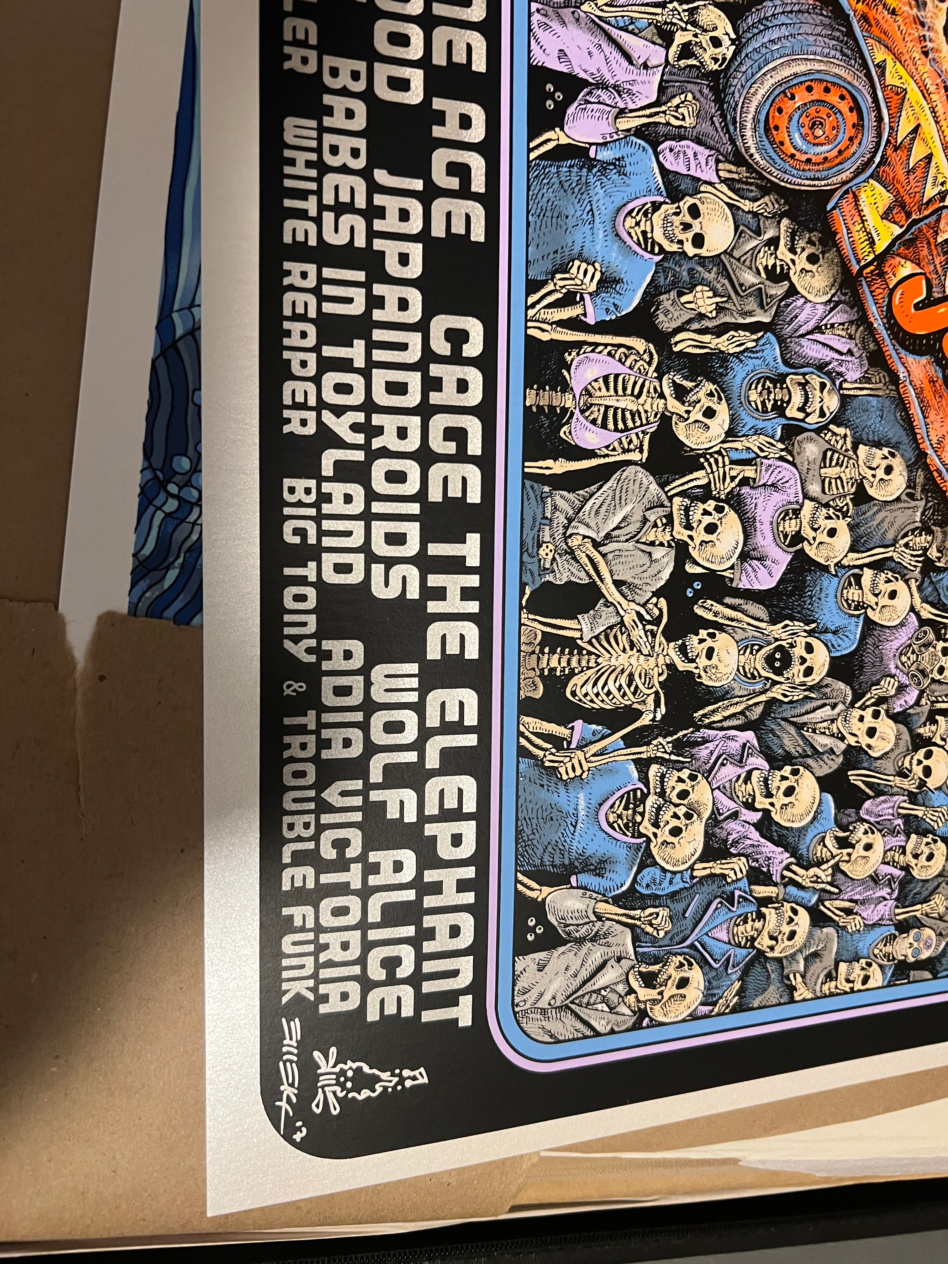 Cal Jam Oct 2017 Emek Limited Signed Poster CA #104/111