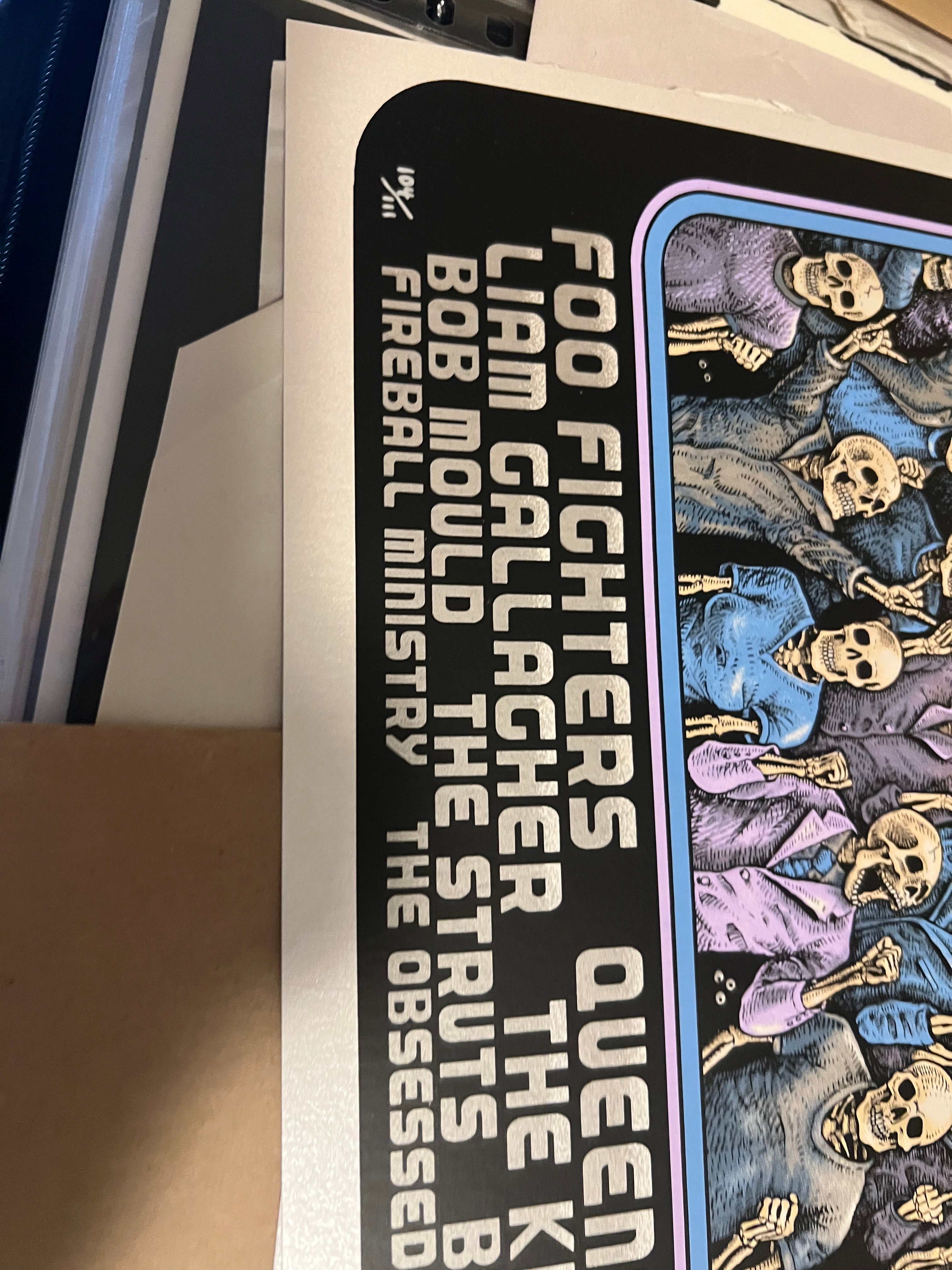 Cal Jam Oct 2017 Emek Limited Signed Poster CA #104/111