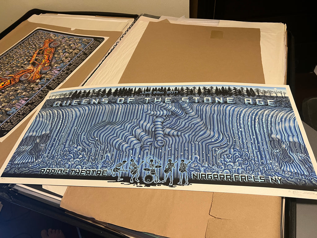 Queens of the Stone Age June 2017 Niagara Falls NY Emek Poster Signed Numbered