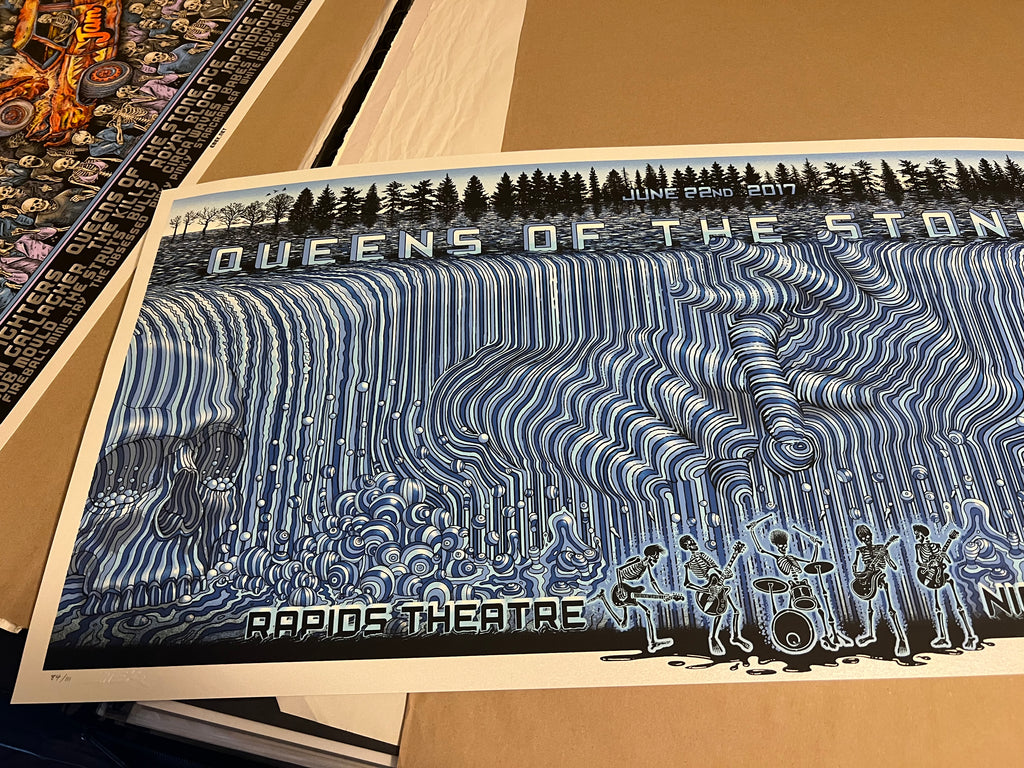 Queens of the Stone Age June 2017 Niagara Falls NY Emek Poster Signed Numbered
