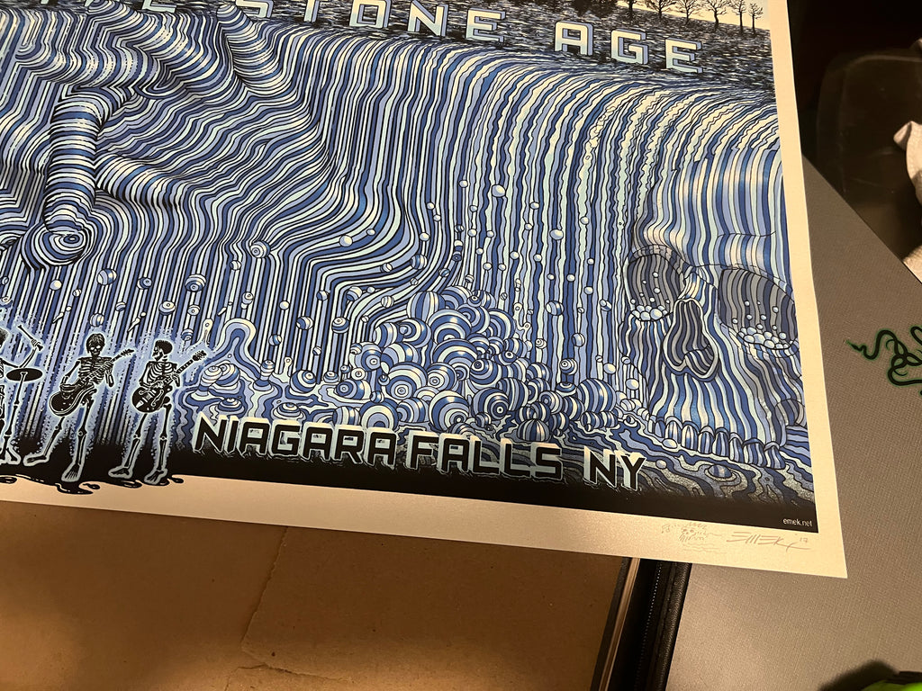 Queens of the Stone Age June 2017 Niagara Falls NY Emek Poster Signed Numbered
