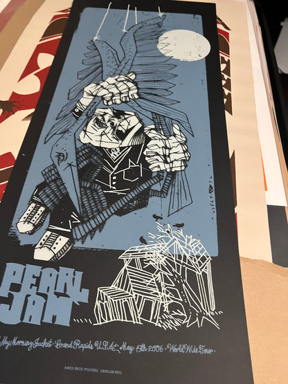 Pearl Jam May 2006 Grand Rapids Ames Bros Poster 13x30