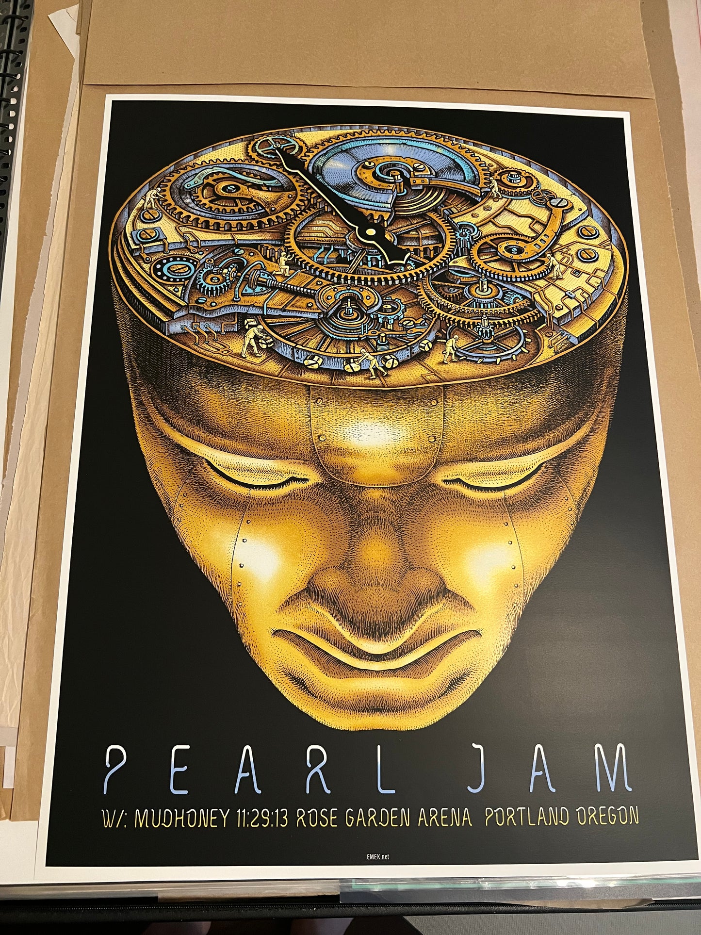 Pearl Jam November 29 2013 w Mudhoney at Portland Oregon Rose Garden 18x24