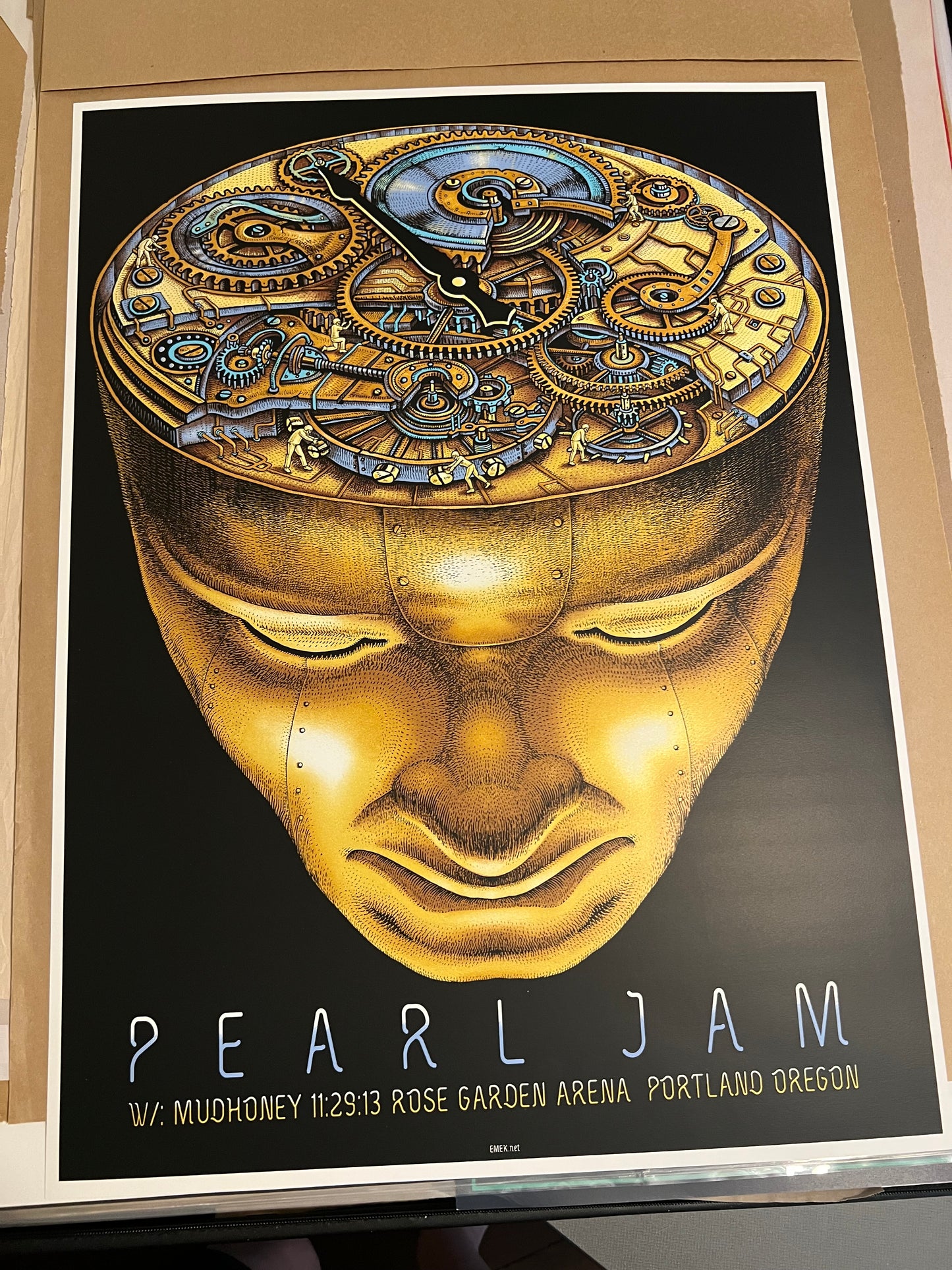 Pearl Jam November 29 2013 w Mudhoney at Portland Oregon Rose Garden 18x24