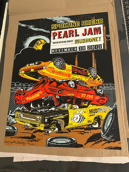 Pearl Jam November 30th 2013 w Mudhoney at Spokane Arena 18x25