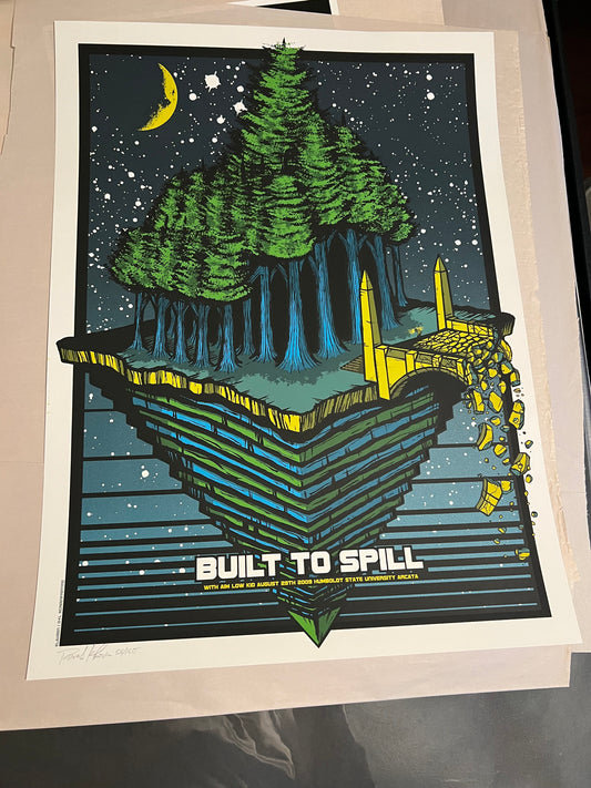 Built to Spill Aug 29th 2009 Humbolot Poster 18x24 SIGNED 55/150 Klausen