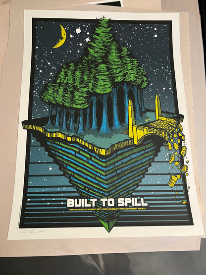 Built to Spill Aug 29th 2009 Humbolot Poster 18x24 SIGNED 55/150 Klausen