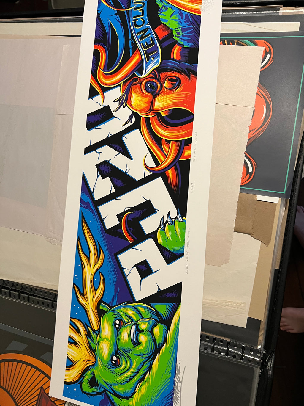 Pearl Jam Poster PJ20 Billboard 2011 Alpine Valley Munk One SIGNED and NUMBERED!