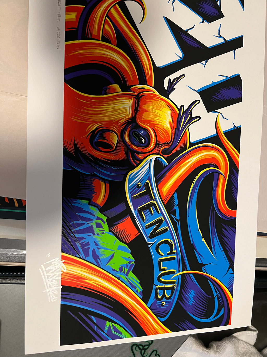 Pearl Jam Poster PJ20 Billboard 2011 Alpine Valley Munk One SIGNED and NUMBERED!