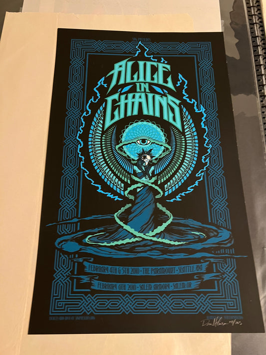 Alice in chains February 2010 Seattle Paramount Brad Klausen SIGNED and Numbered